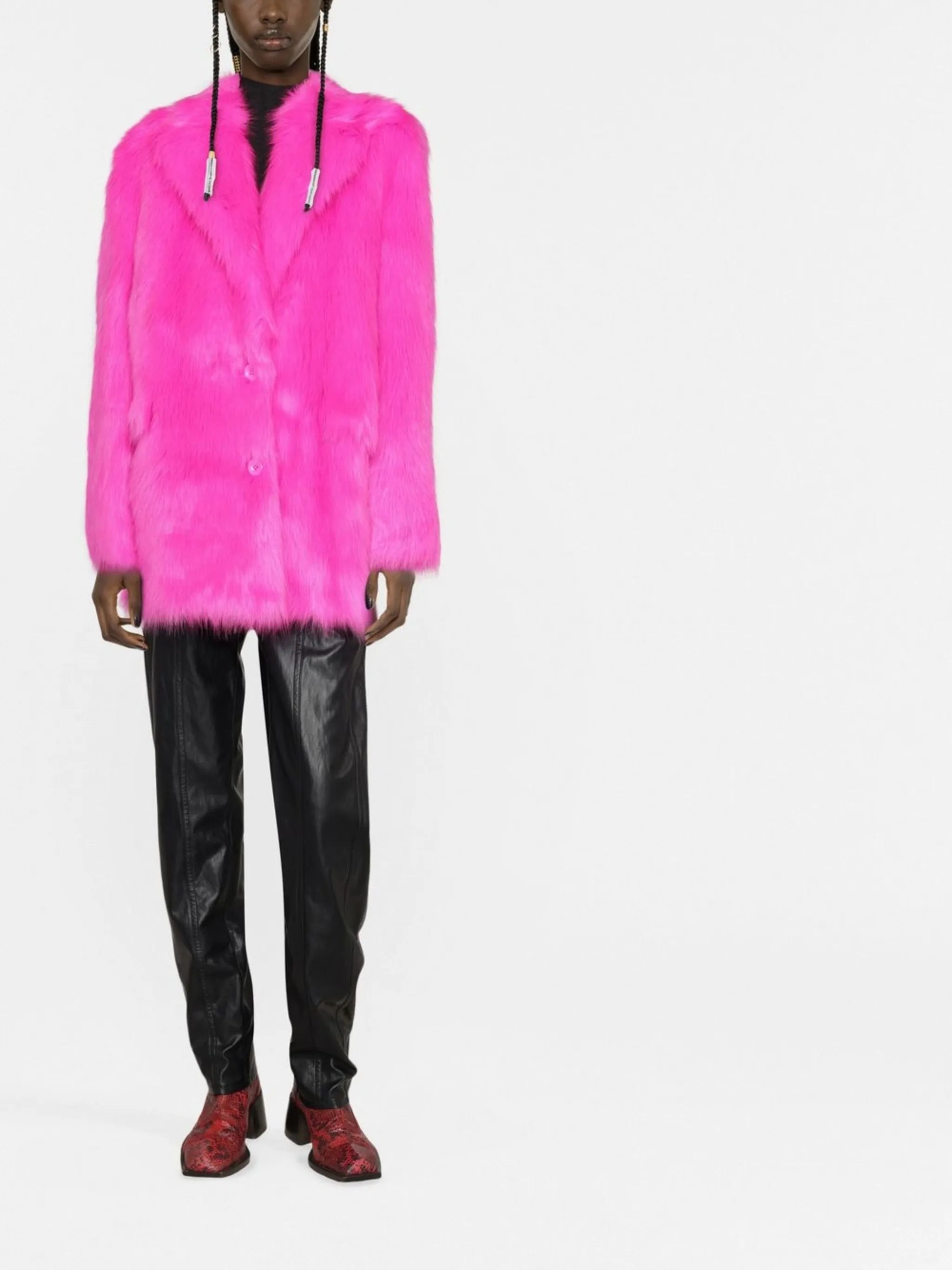 Carter faux-fur blazer