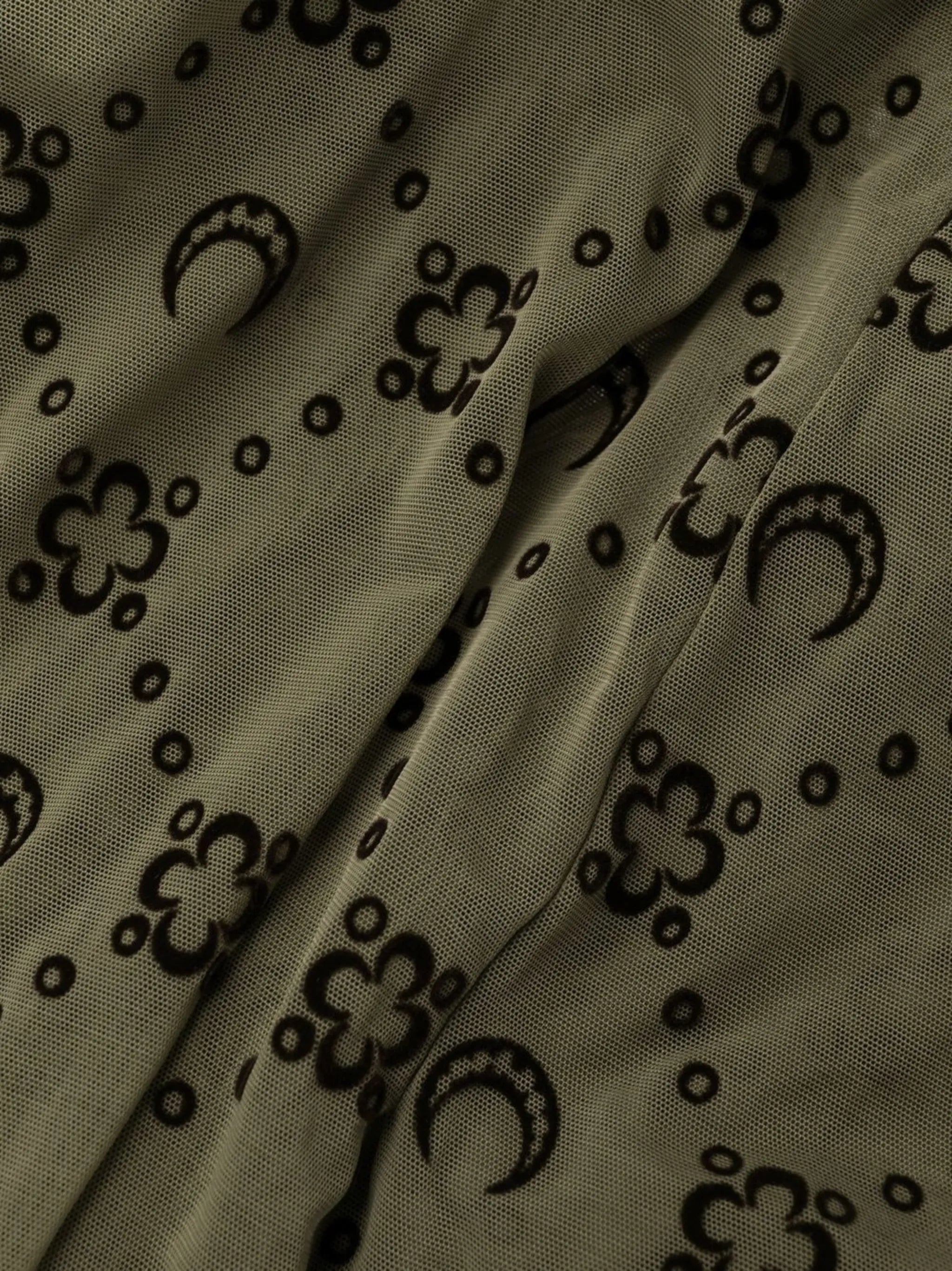 flocked-monogram tights