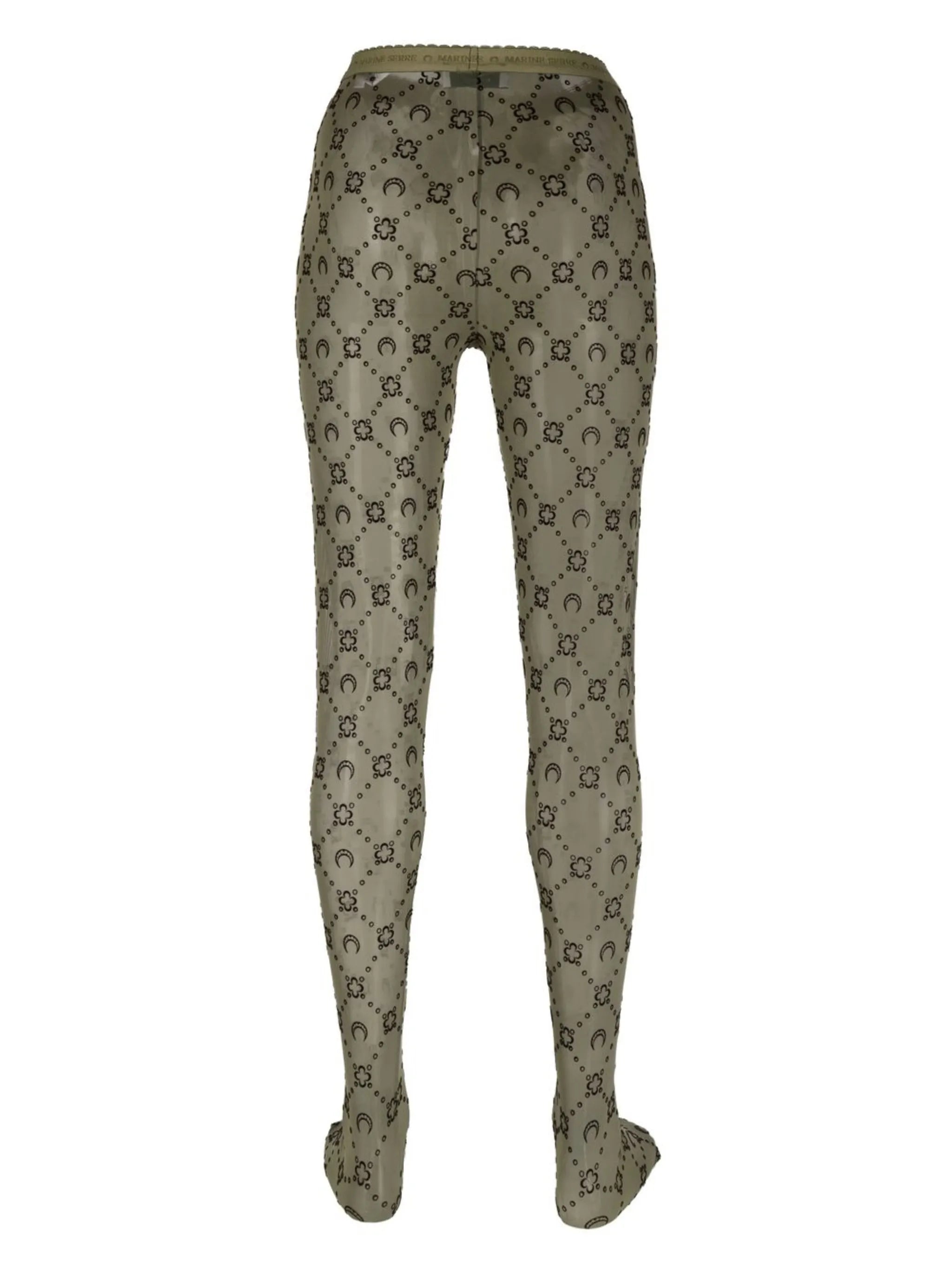 flocked-monogram tights
