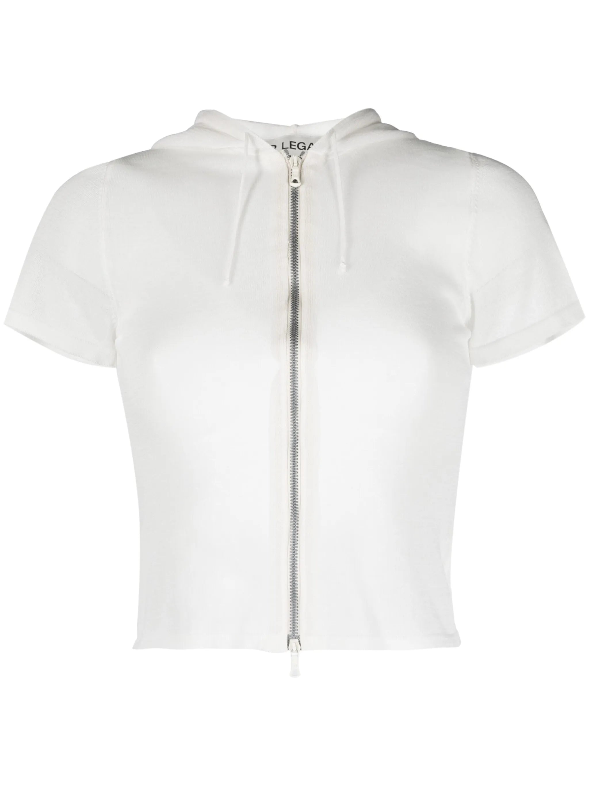 zipped short-sleeved T-shirt