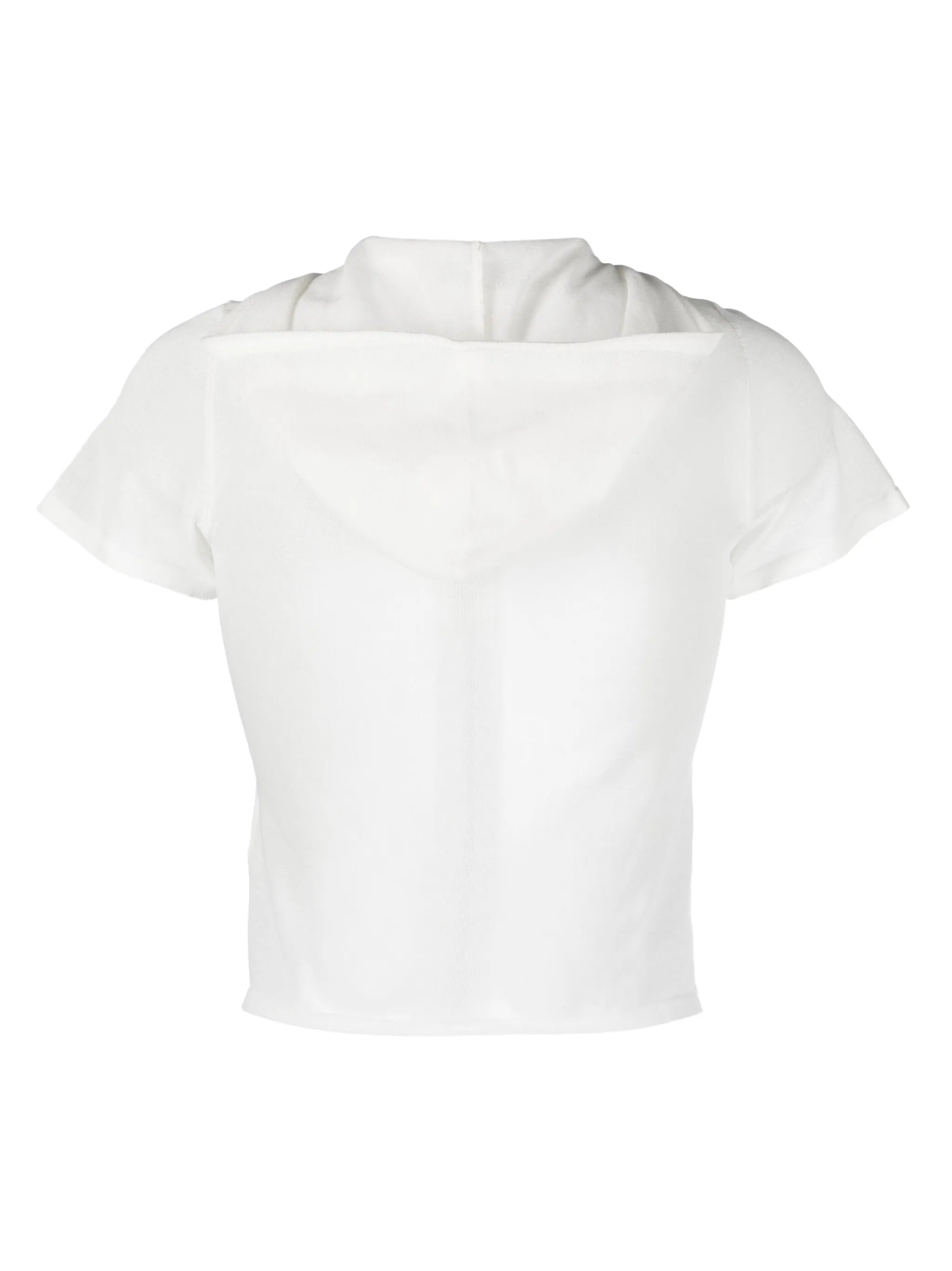 zipped short-sleeved T-shirt