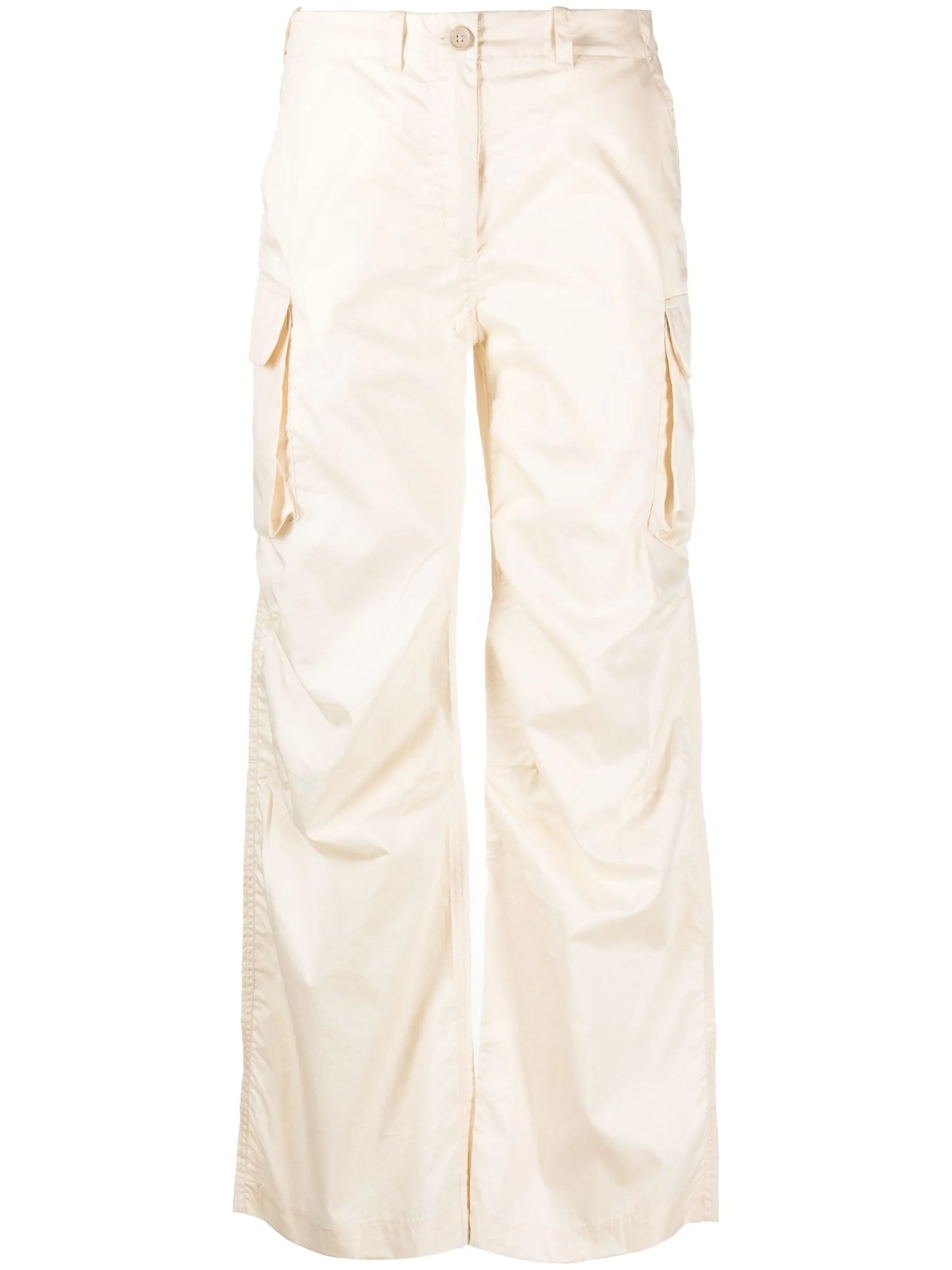 Peak straight-leg cargo trousers
