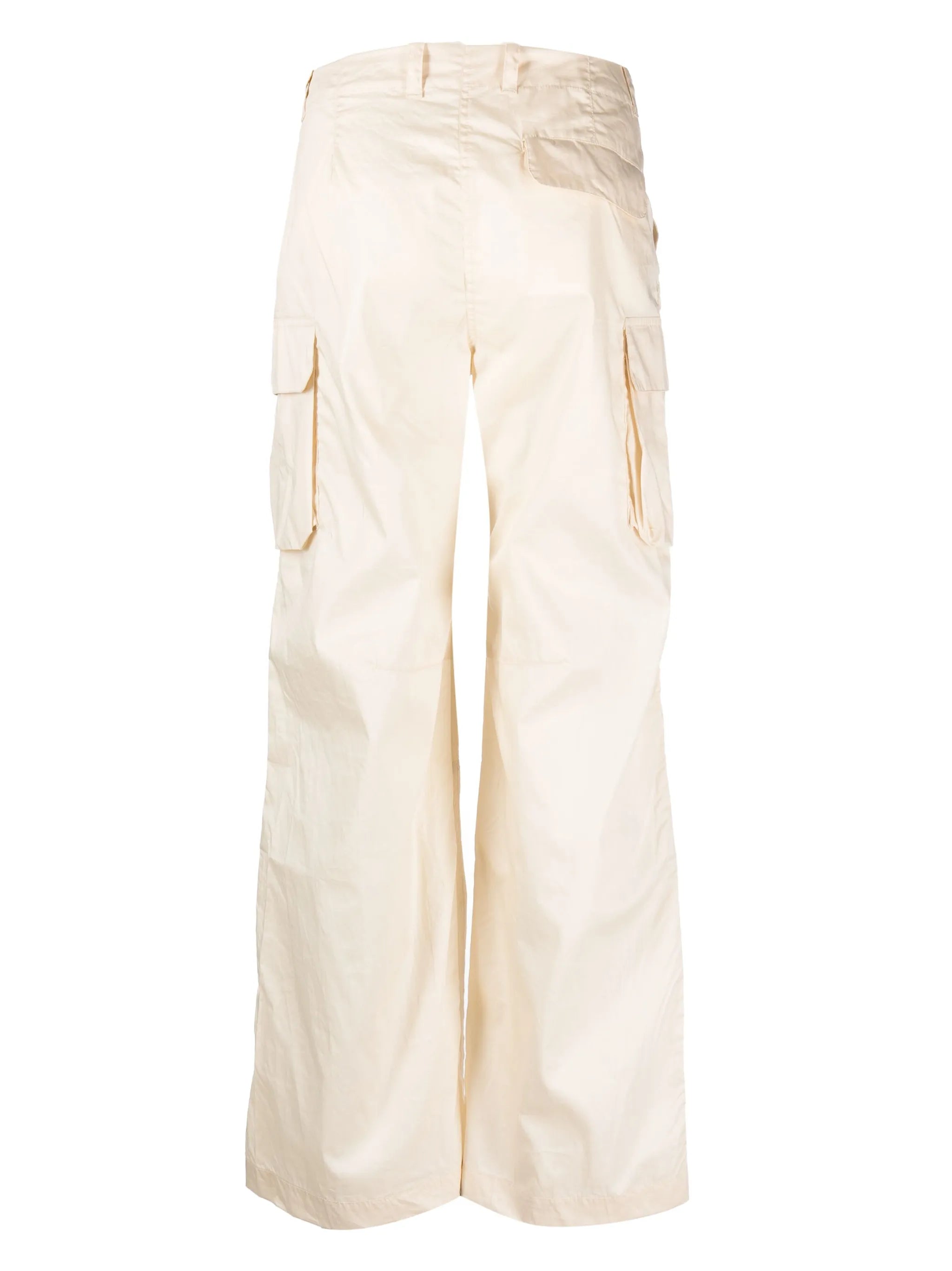 Peak straight-leg cargo trousers