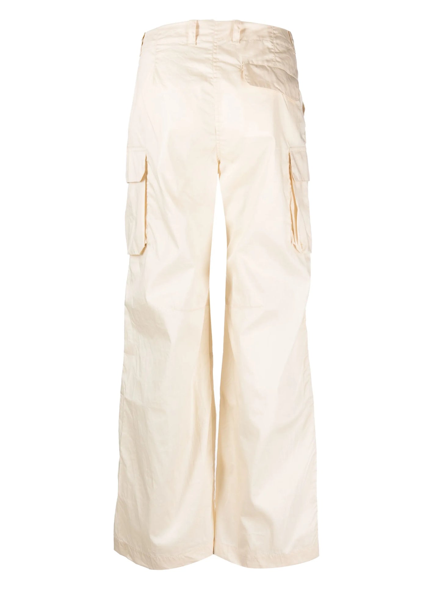 Peak straight-leg cargo trousers