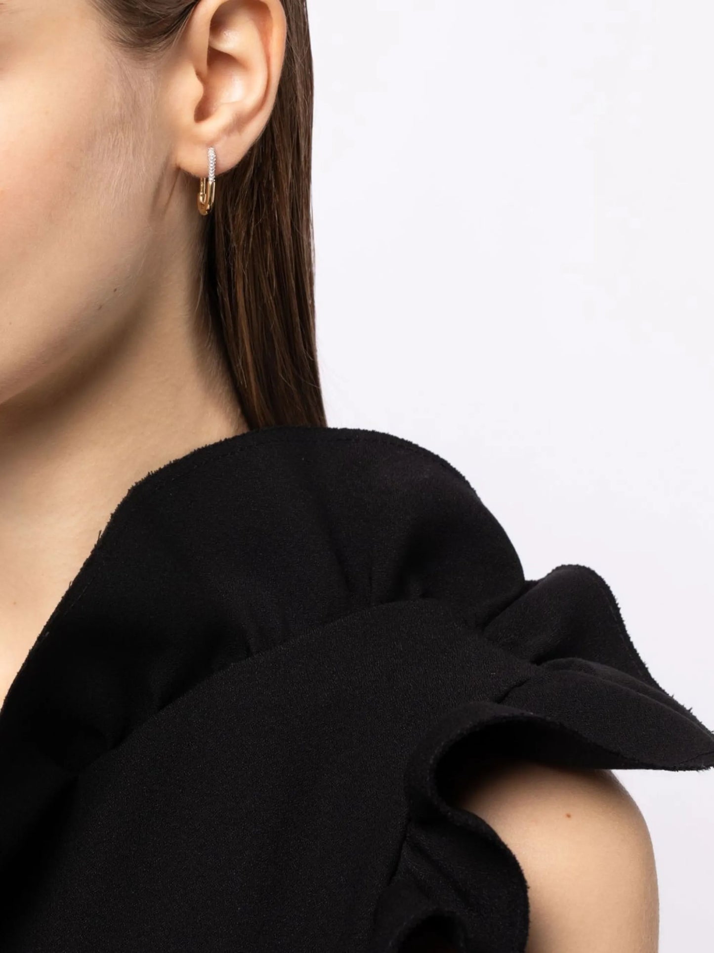 large Staple hoop earring