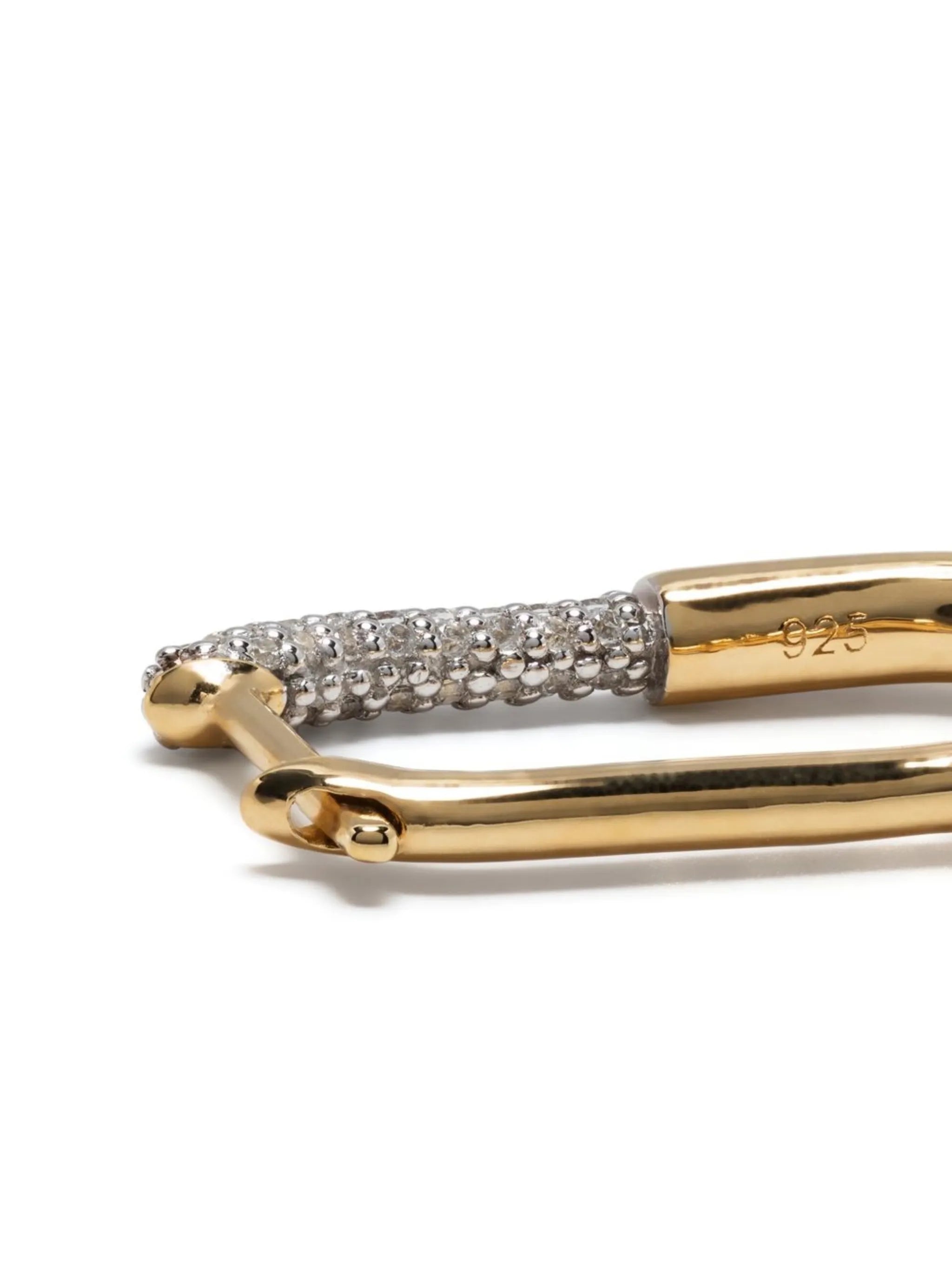 large Staple hoop earring