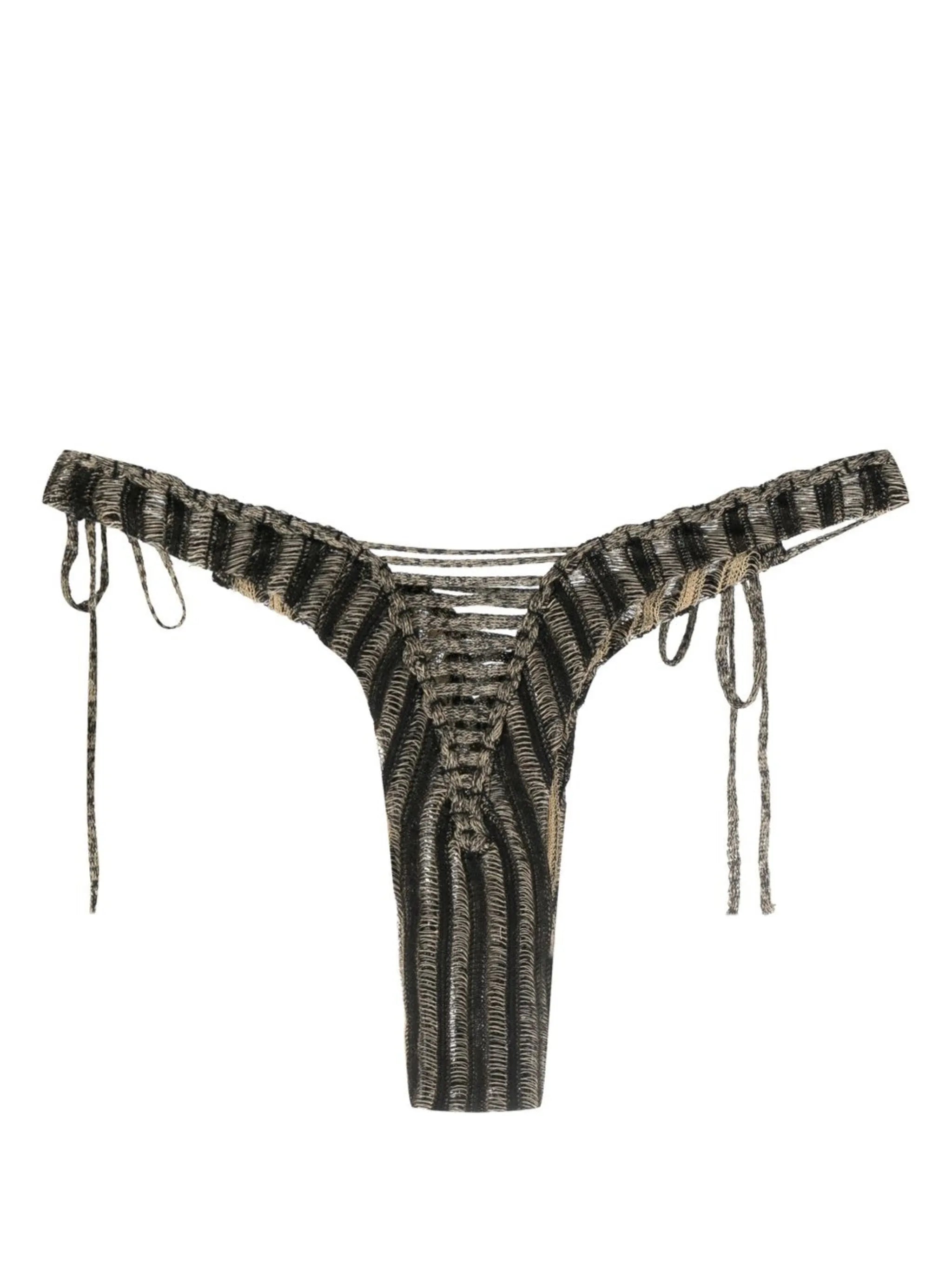 knitted reversible thong