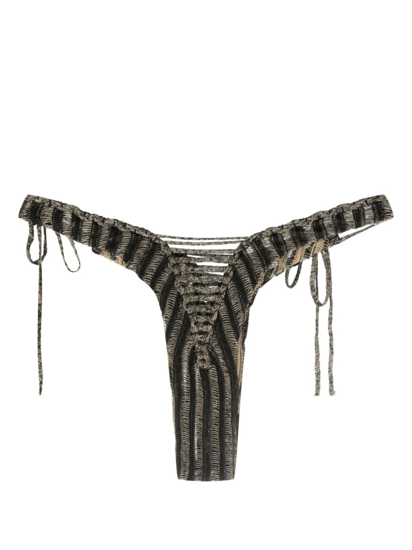 knitted reversible thong