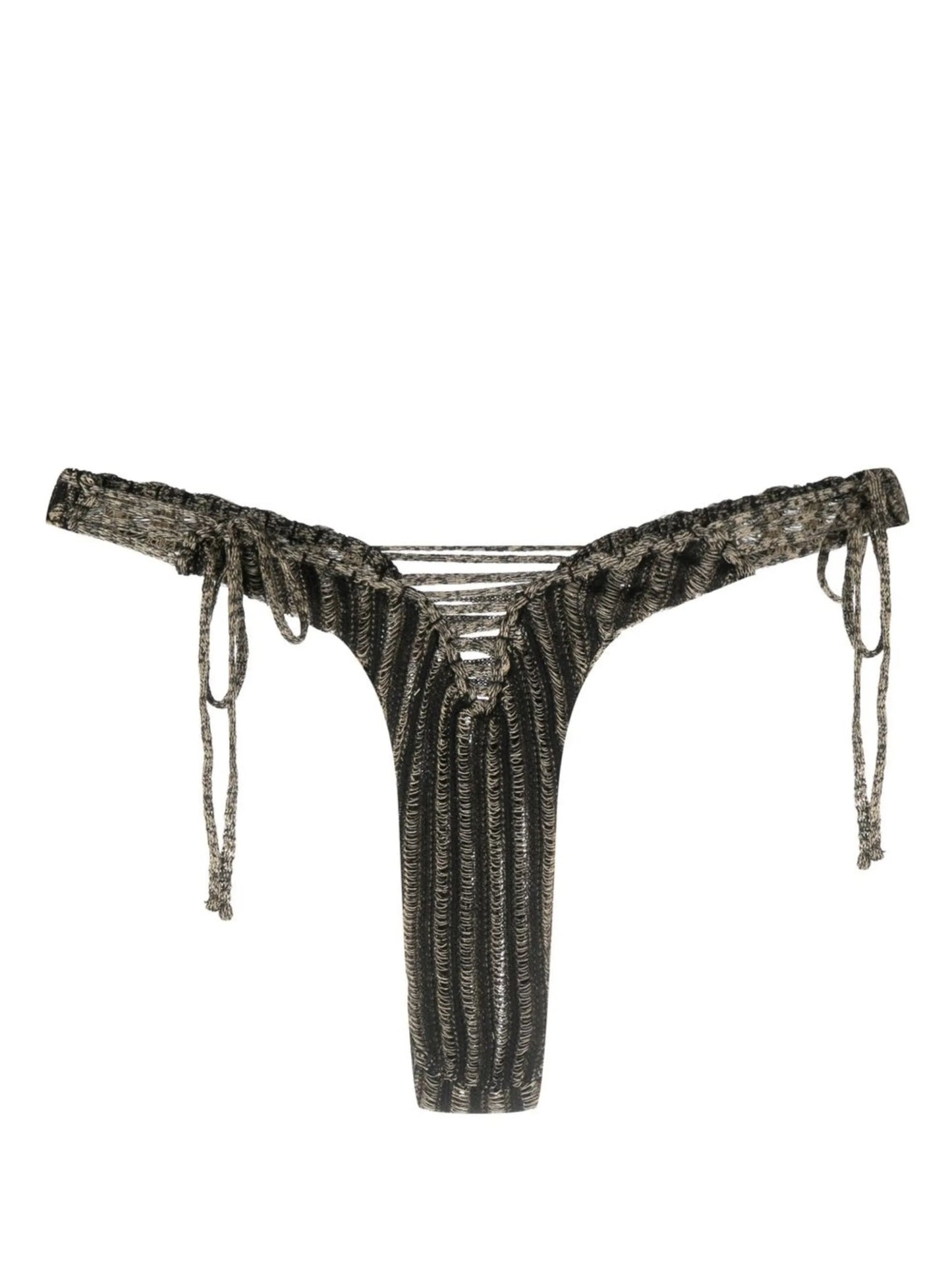 knitted reversible thong