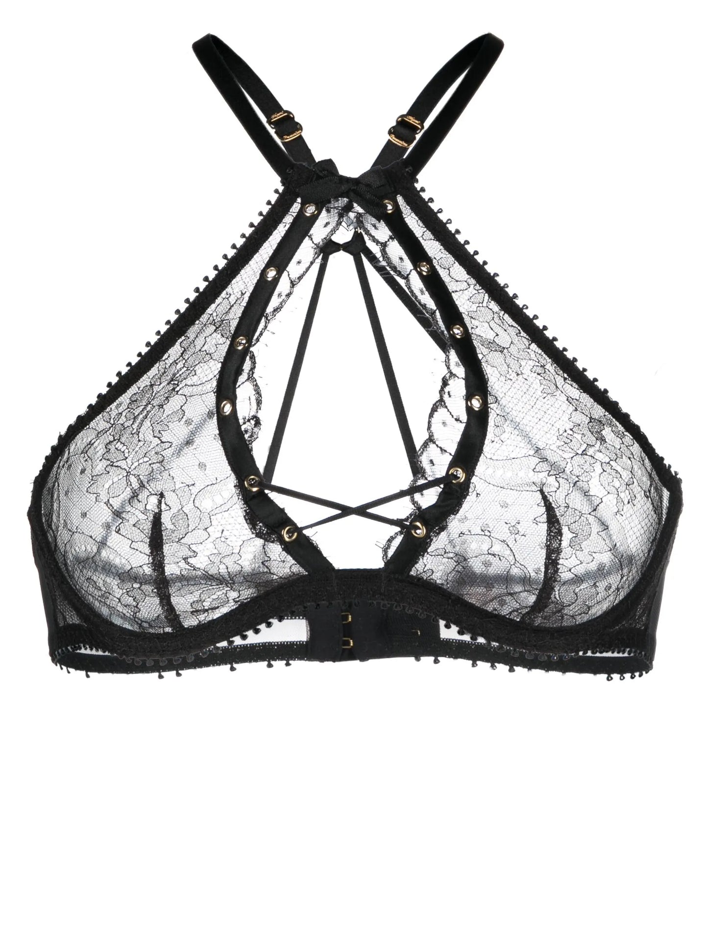 Vallentina high-neck underwired bra