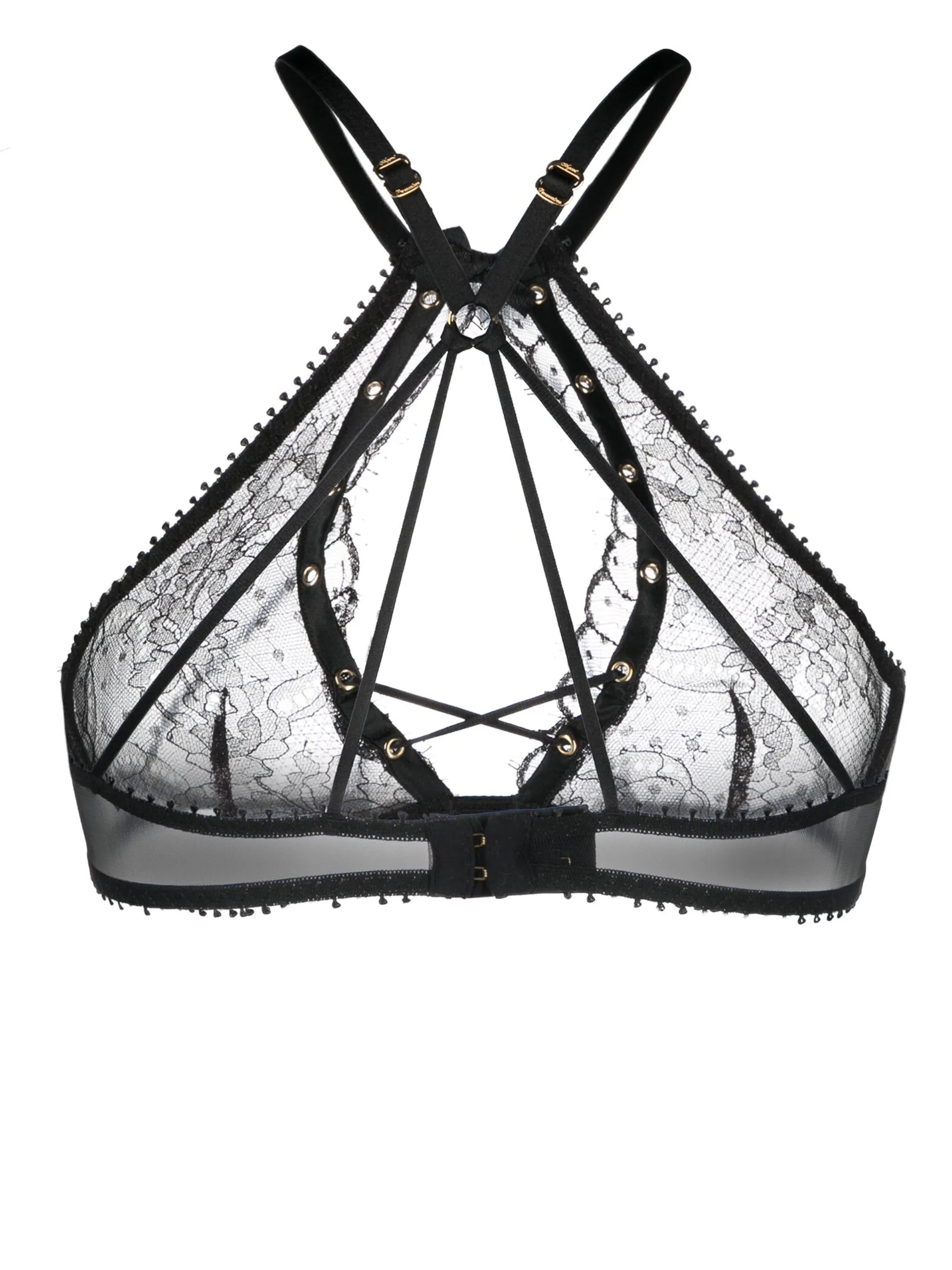 Vallentina high-neck underwired bra