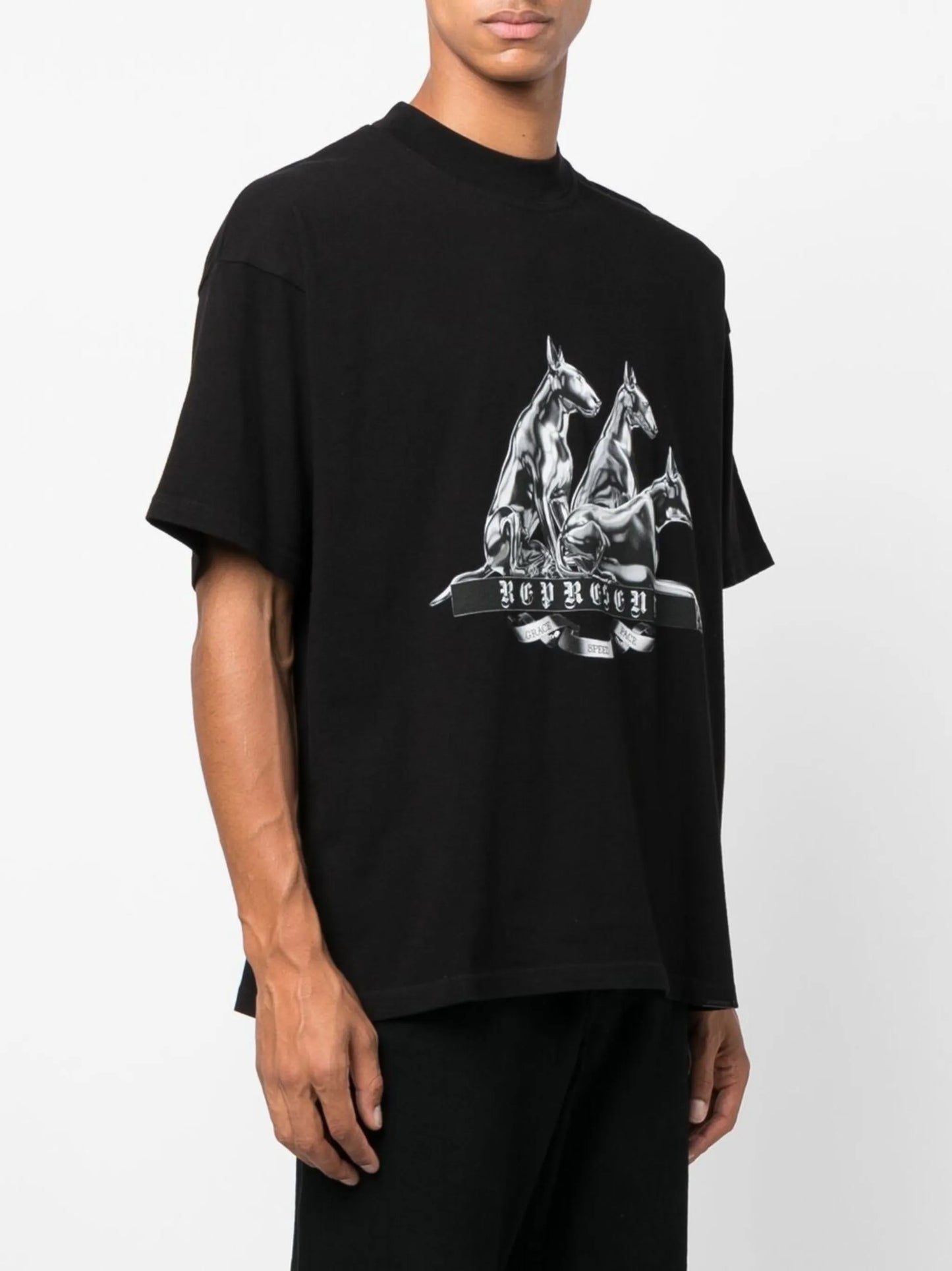 logo-print graphic T-shirt