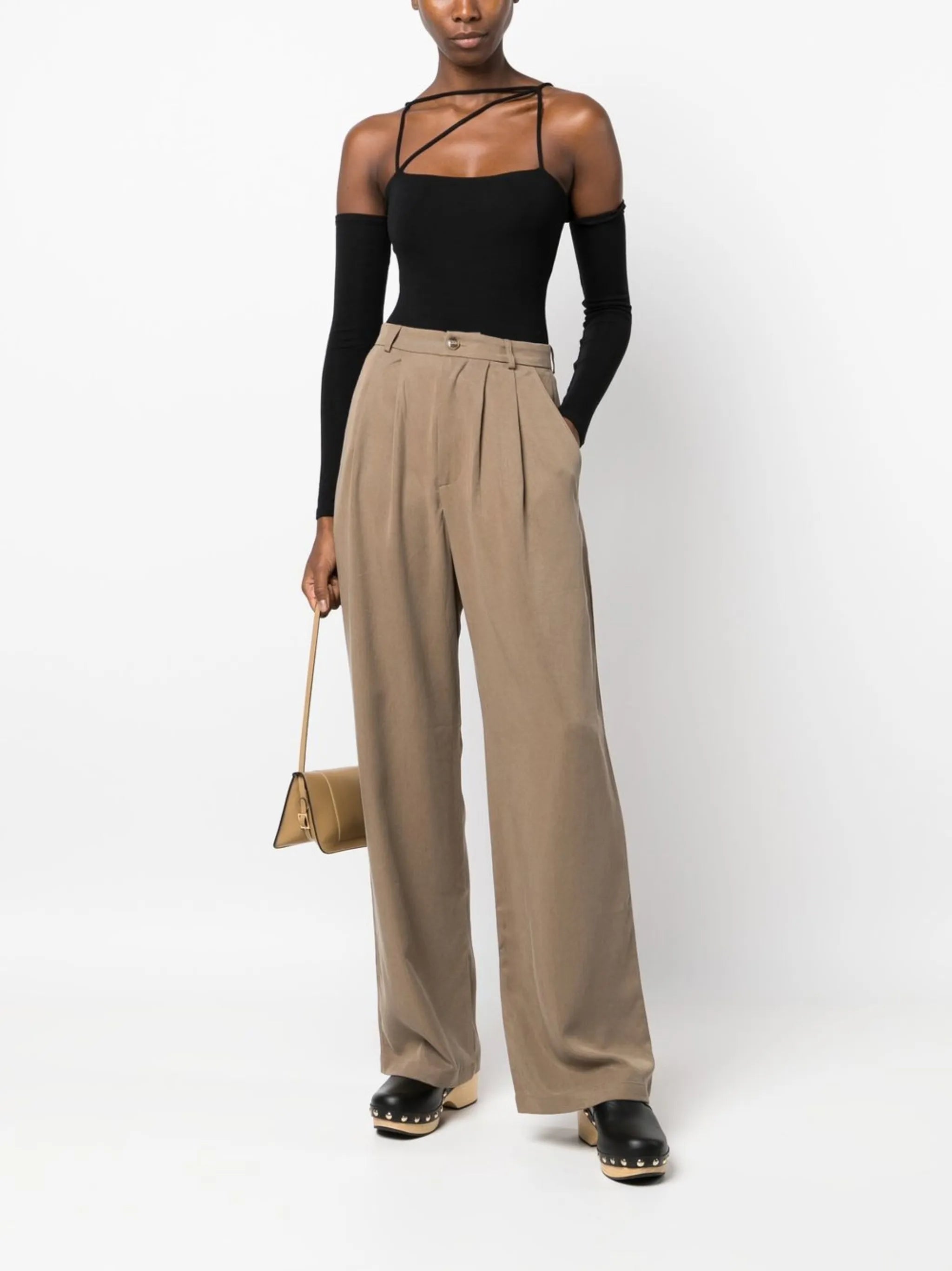 Mason high-waist wide-leg trousers