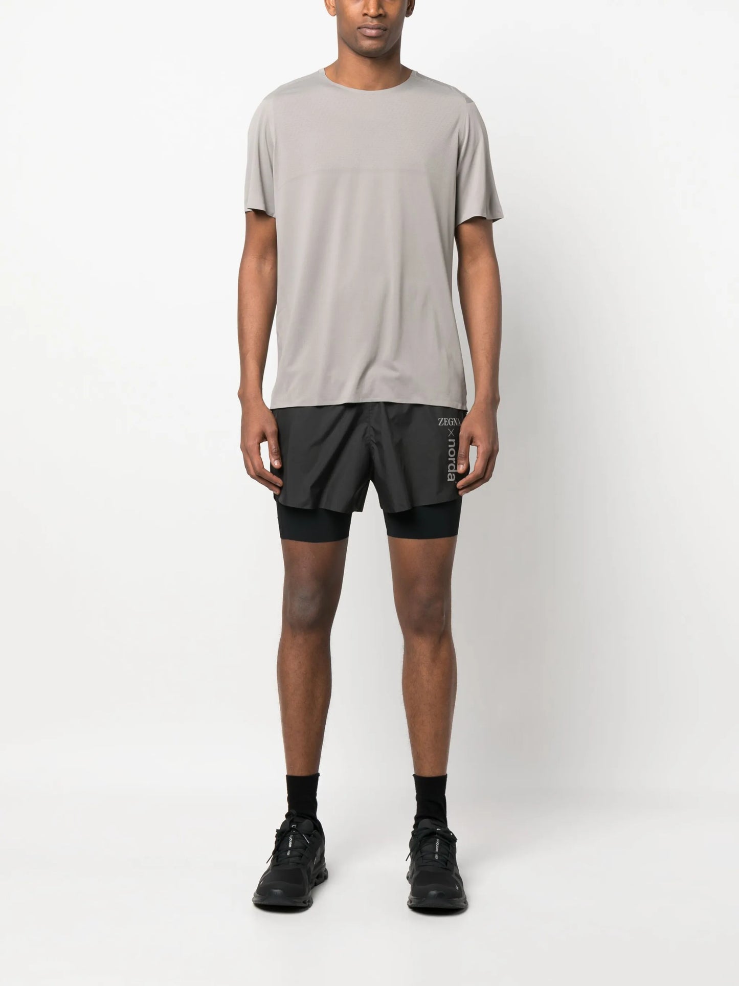 logo-print running-shorts