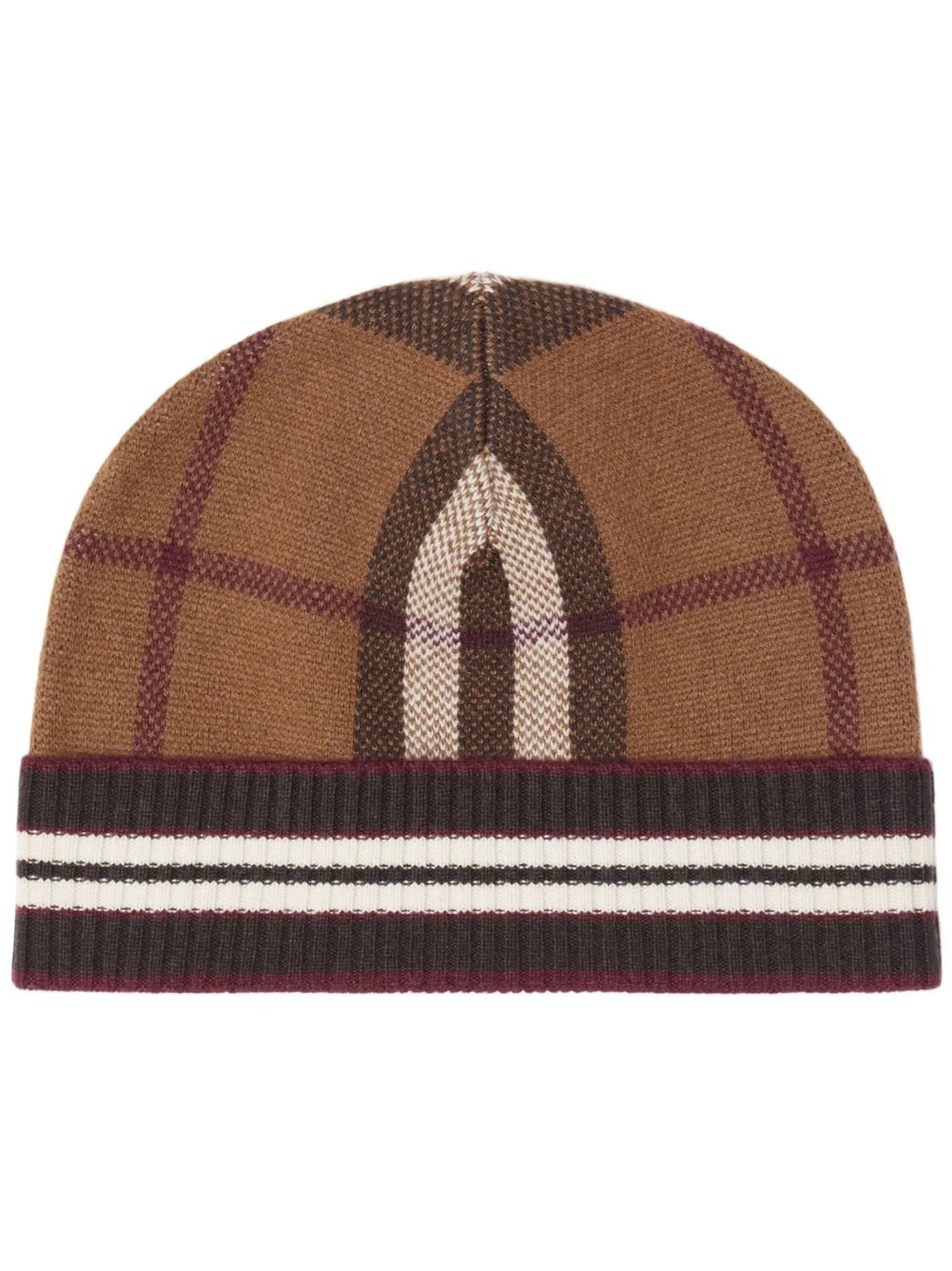 Vintage Check cashmere beanie