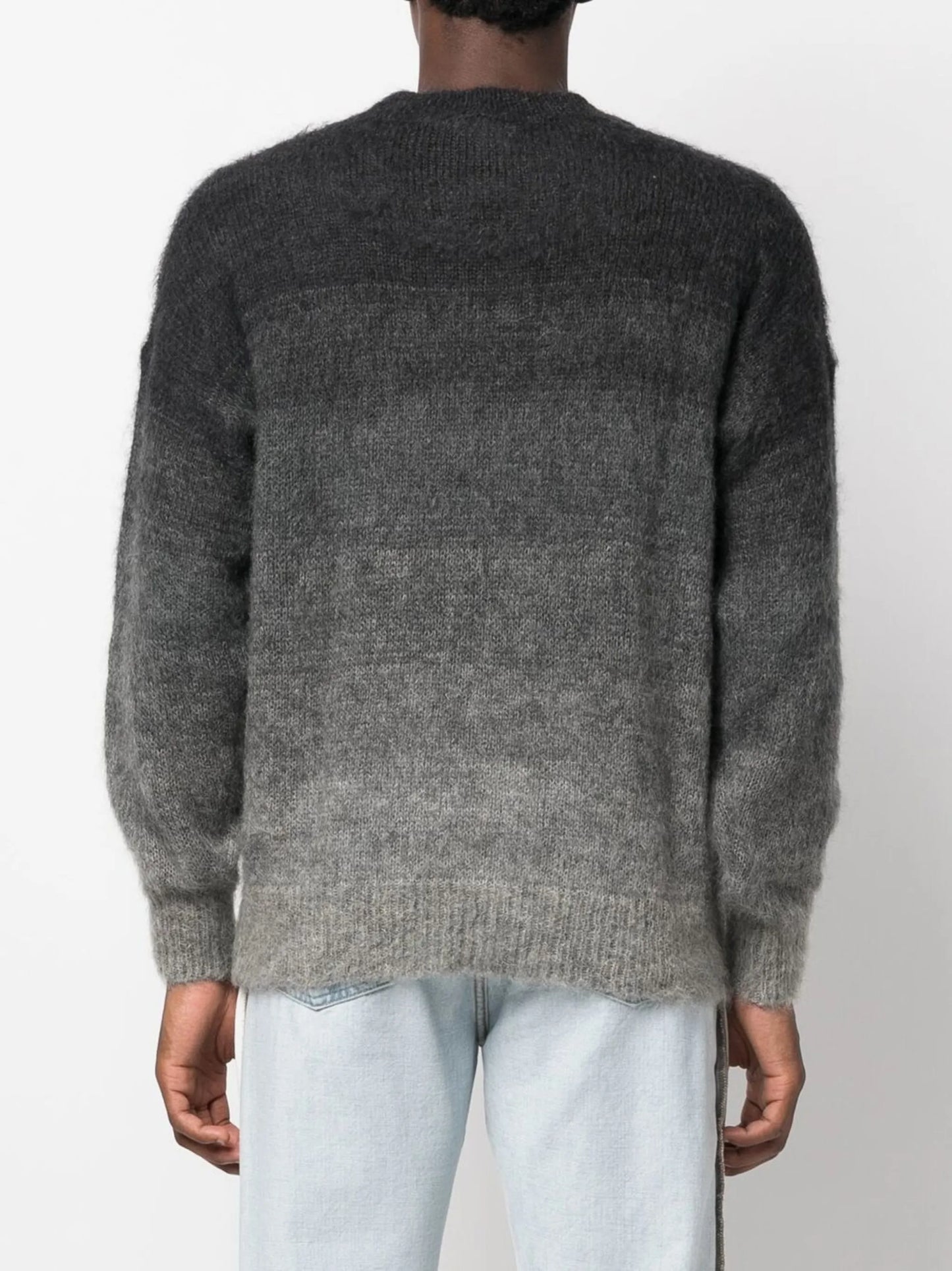 gradient-effect knitted jumper