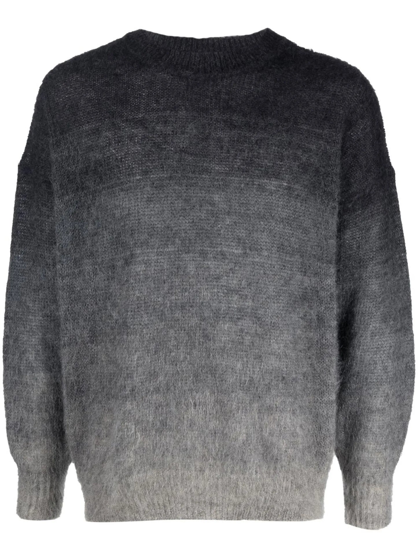 gradient-effect knitted jumper