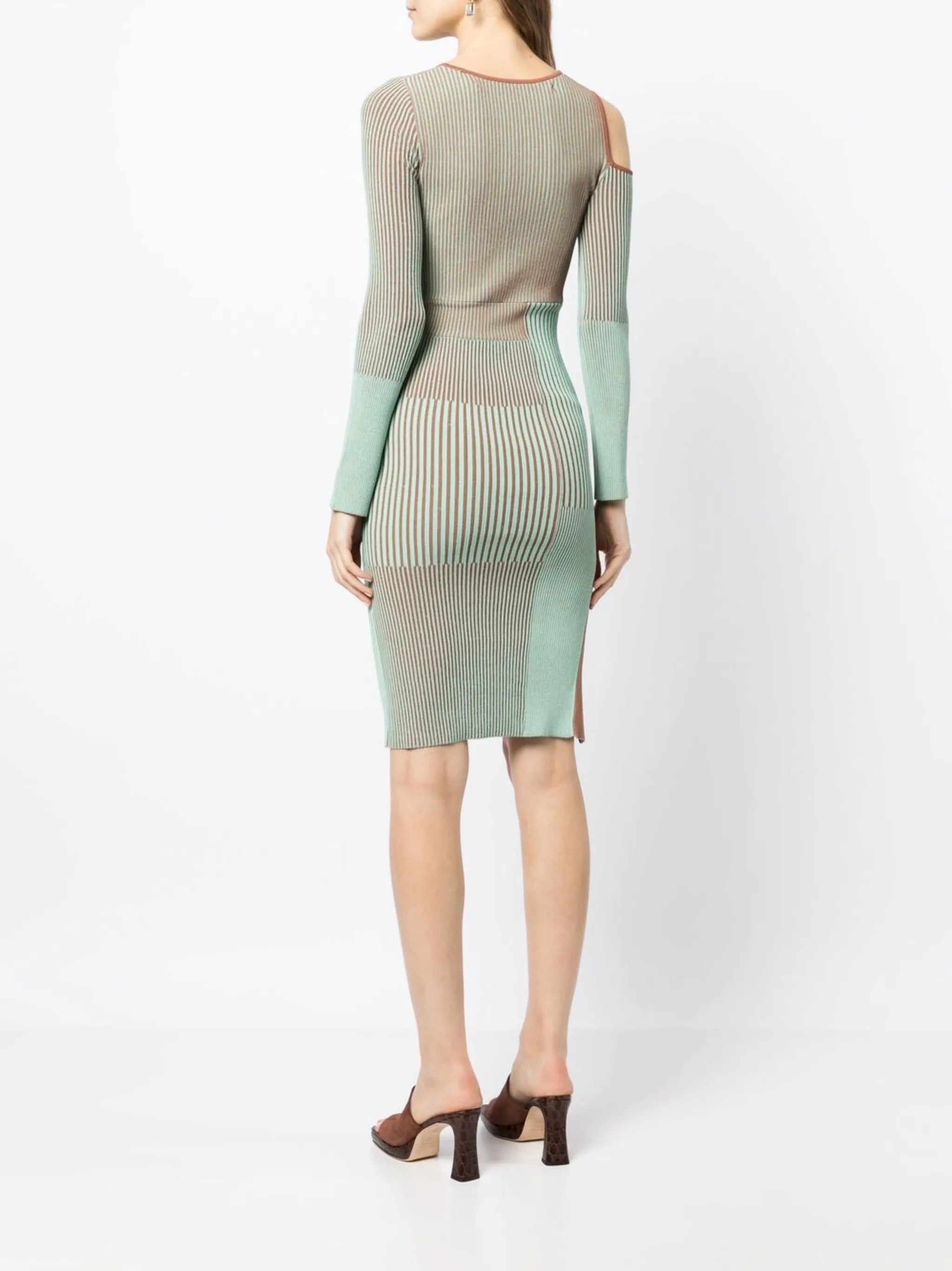 striped knitted dress