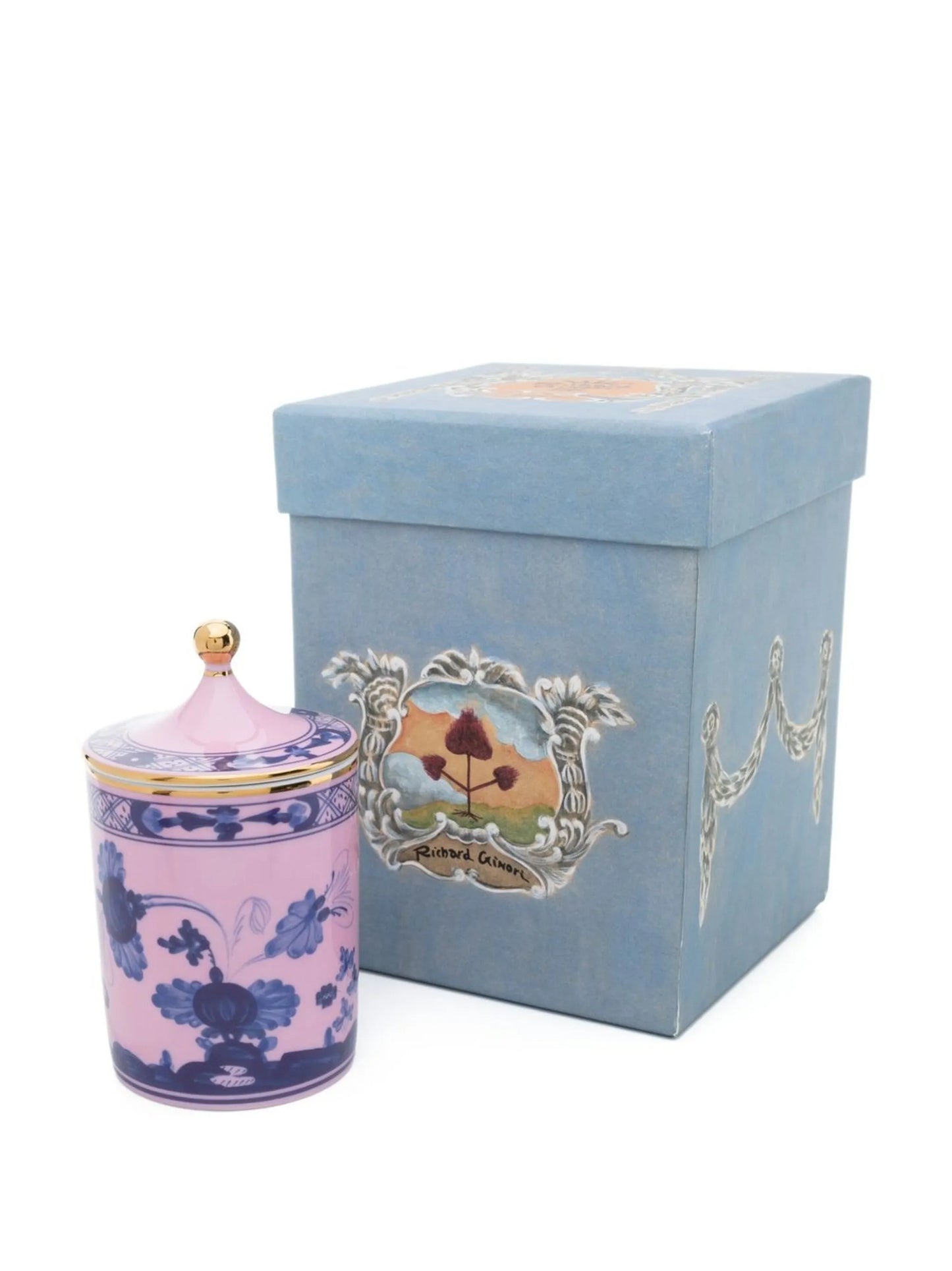 Ginori 1735 Oriente floral-print candle