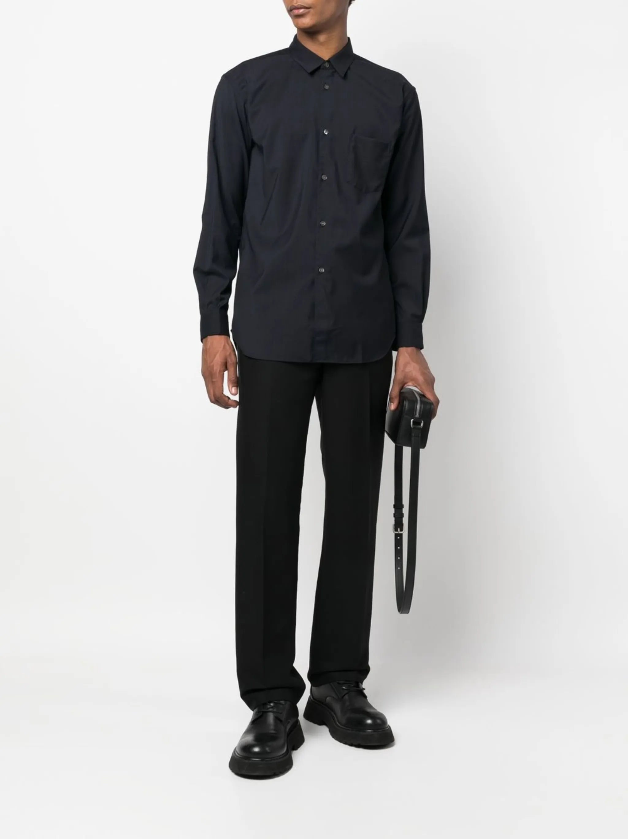 button-down fitted shirt