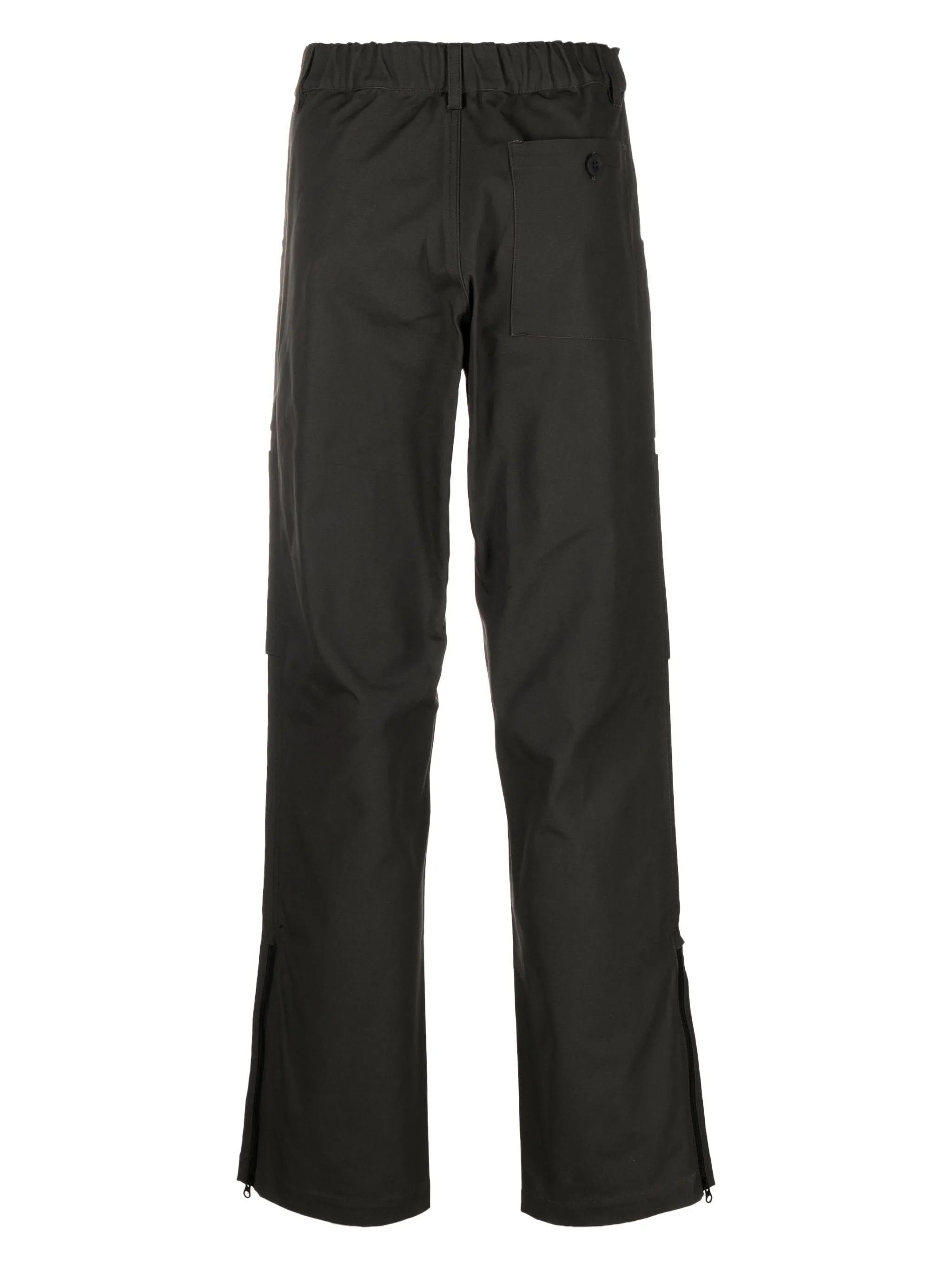 straight-leg cotton cargo pants