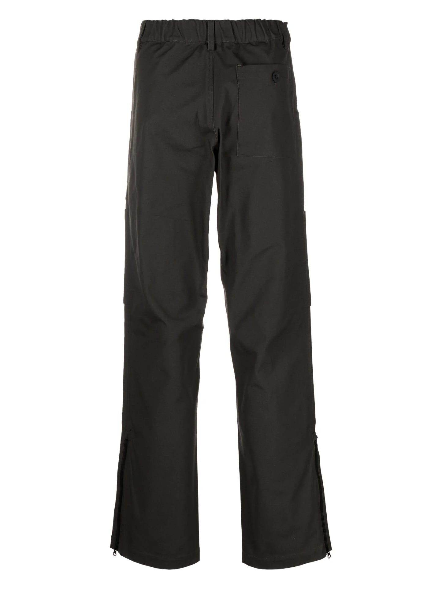 straight-leg cotton cargo pants