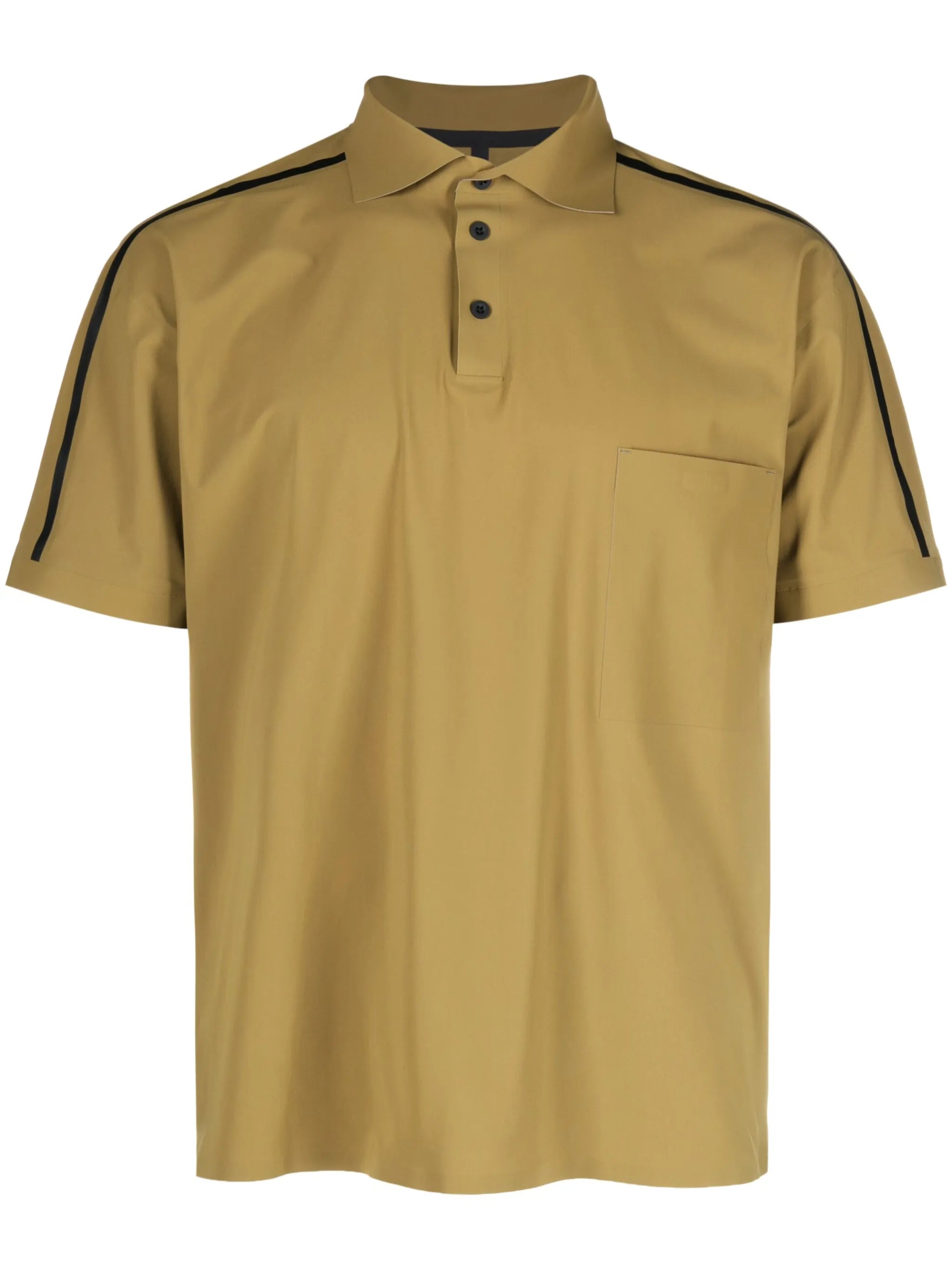 stripe-detail polo shirt