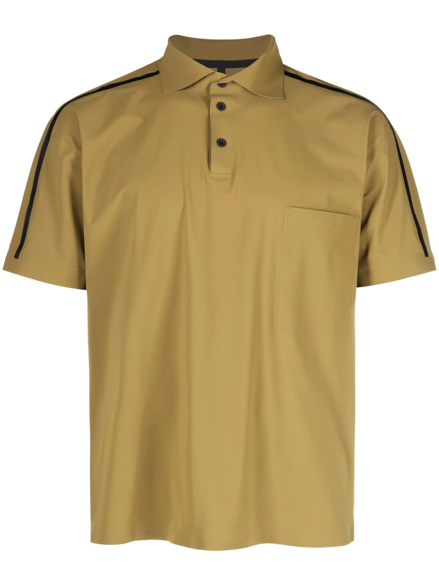 stripe-detail polo shirt