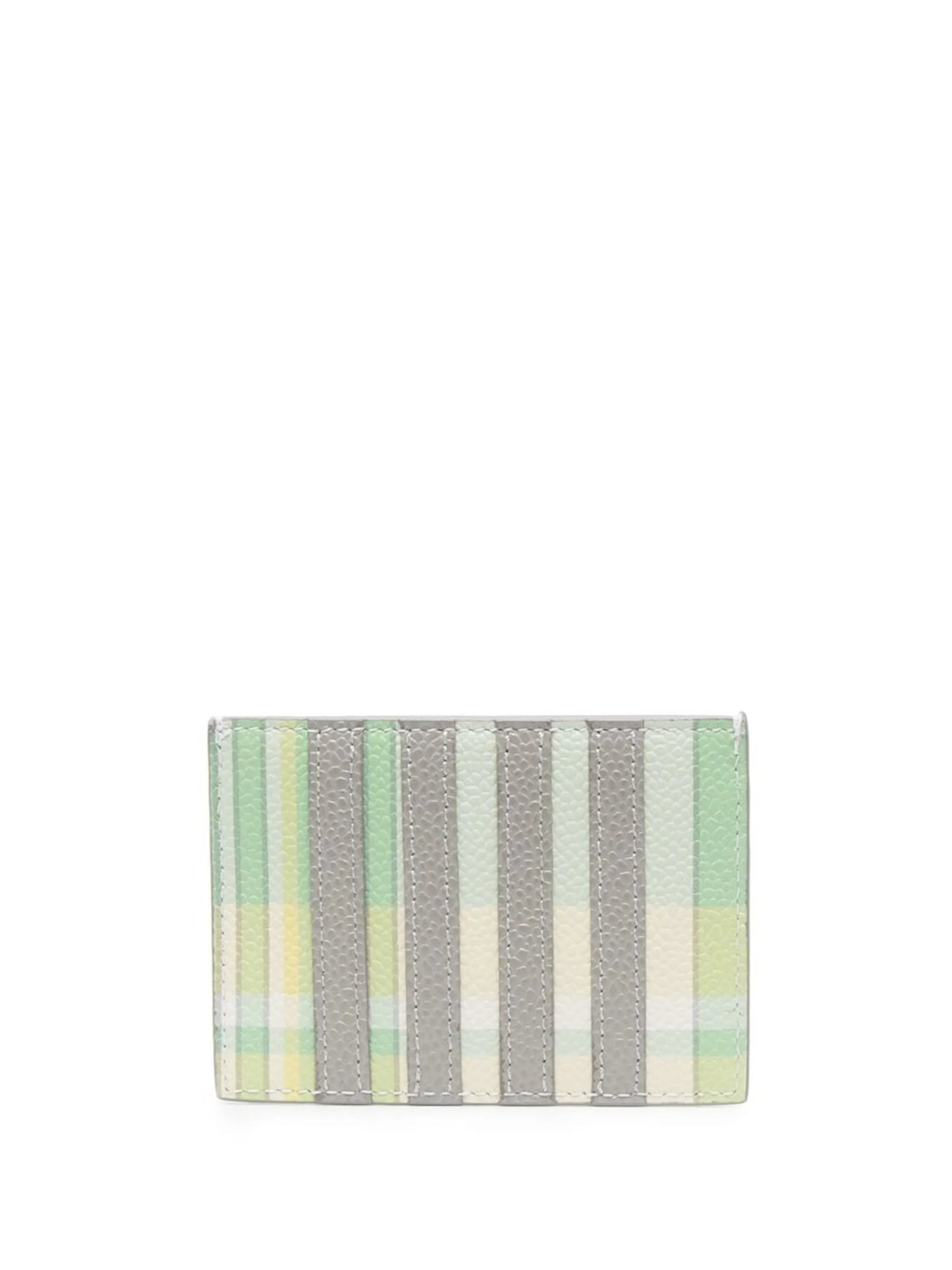 leather striped cardholder