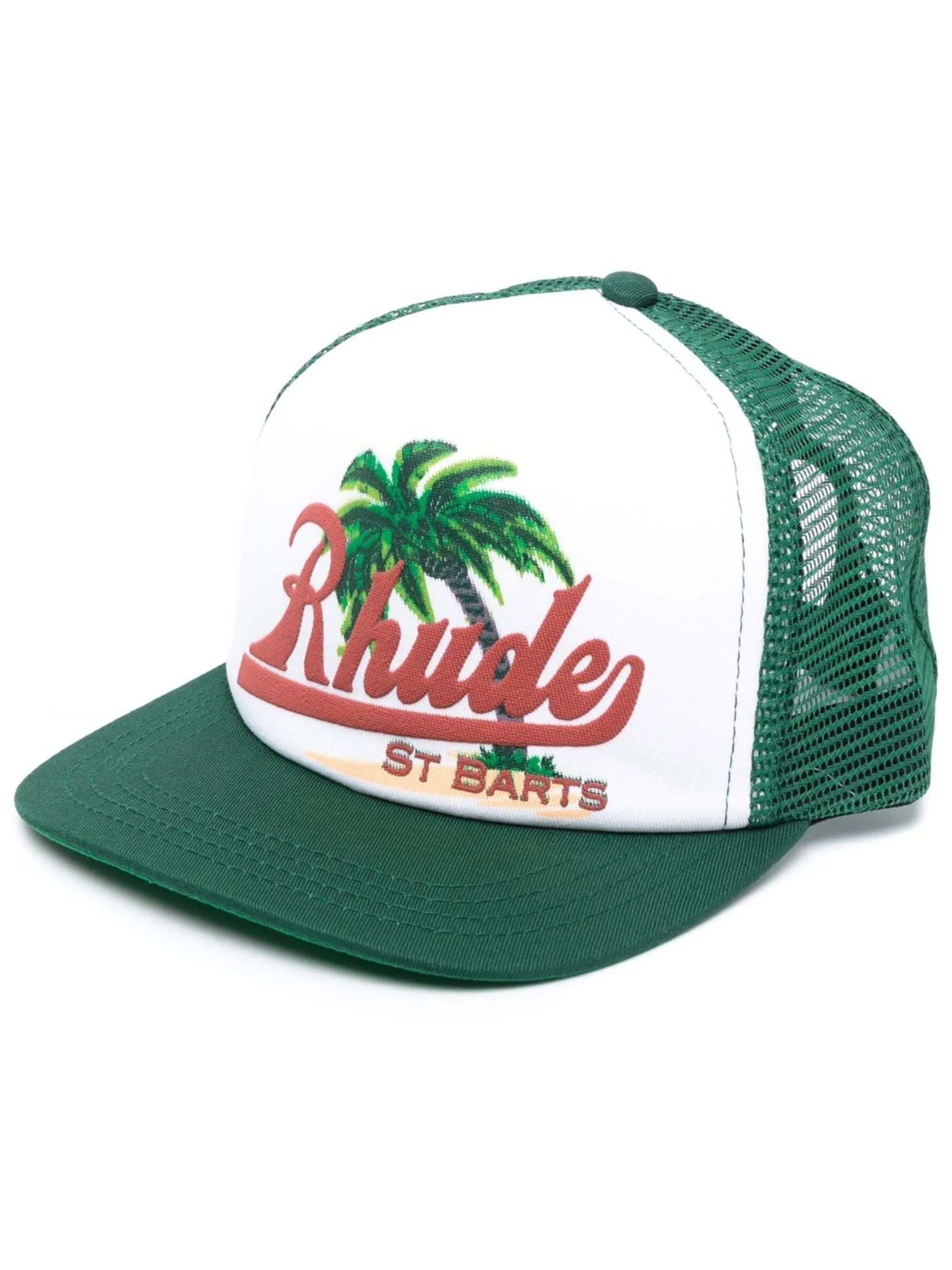 logo-print trucker cap
