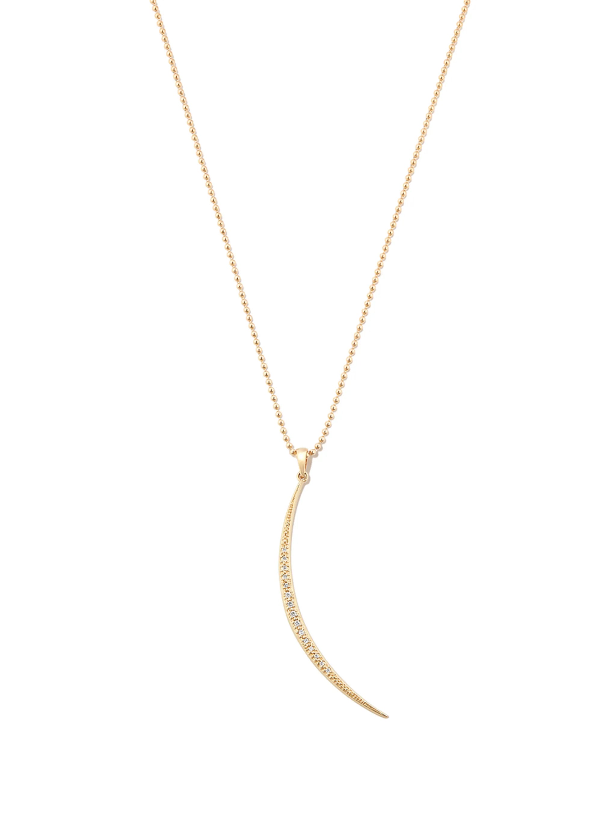 14kt gold diamond and pearl pendant necklace