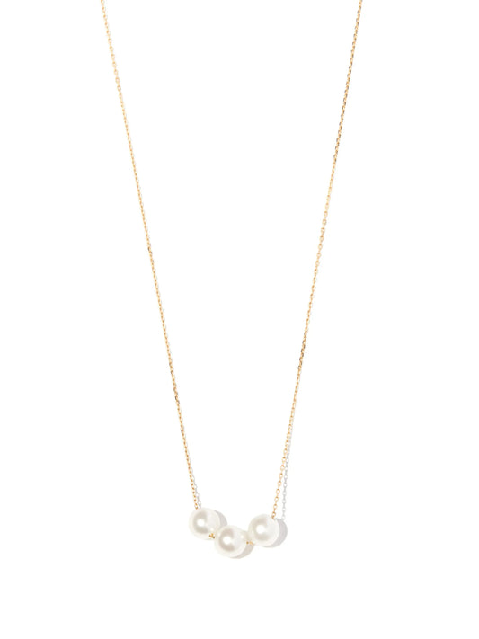 14kt yellow gold pearl necklace