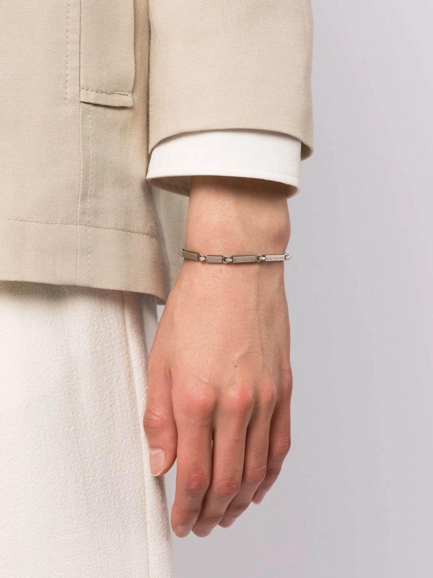 Ovalado link bracelet set