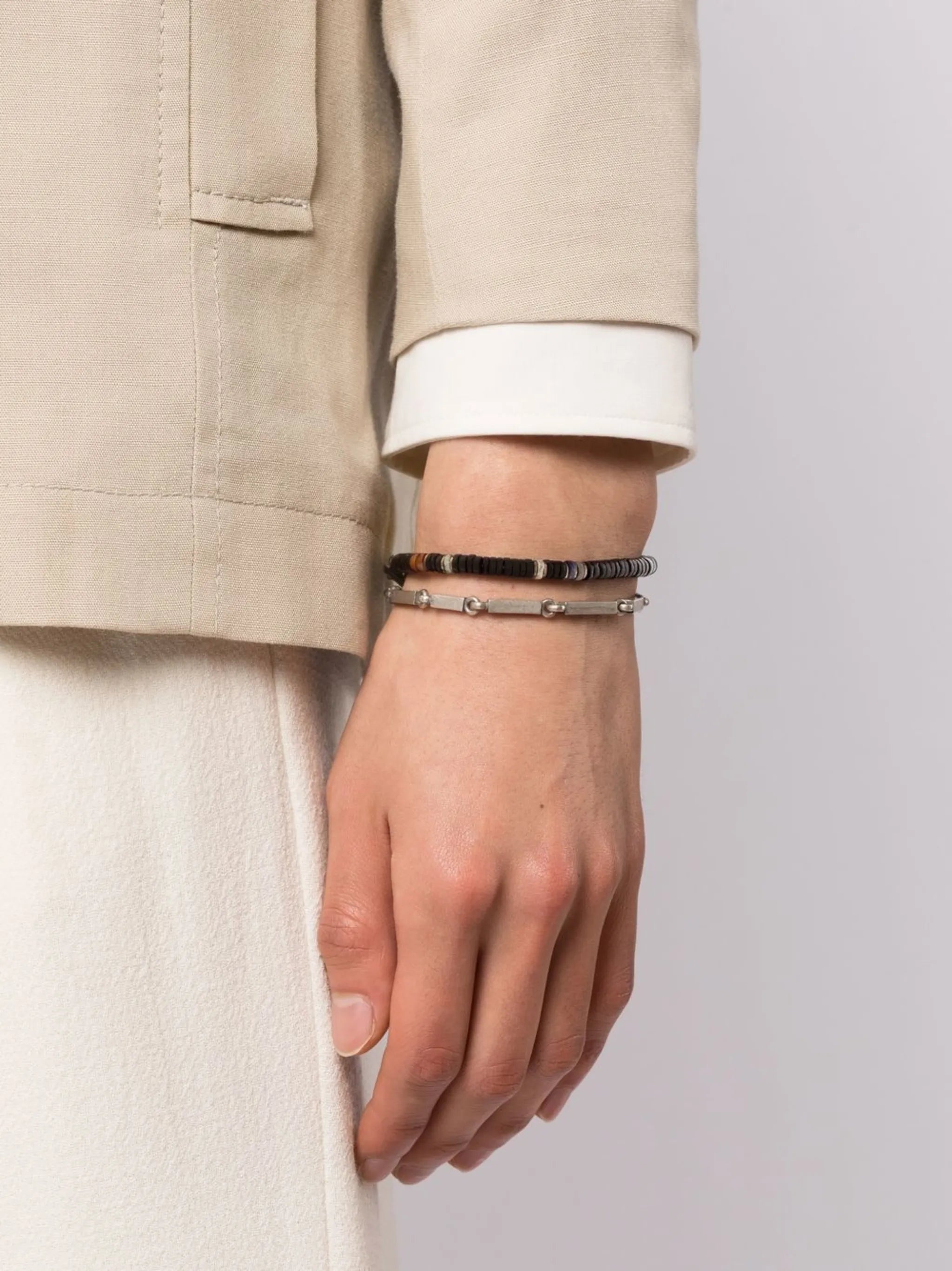 Ovalado link bracelet set