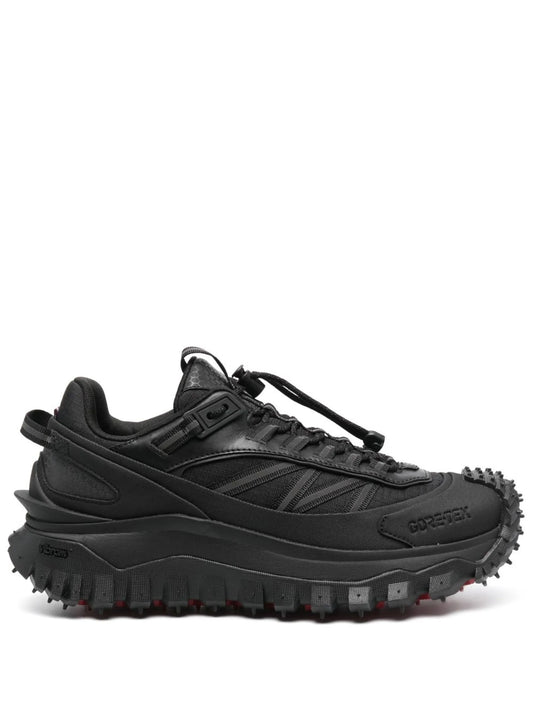 ridged lace-up sneakers