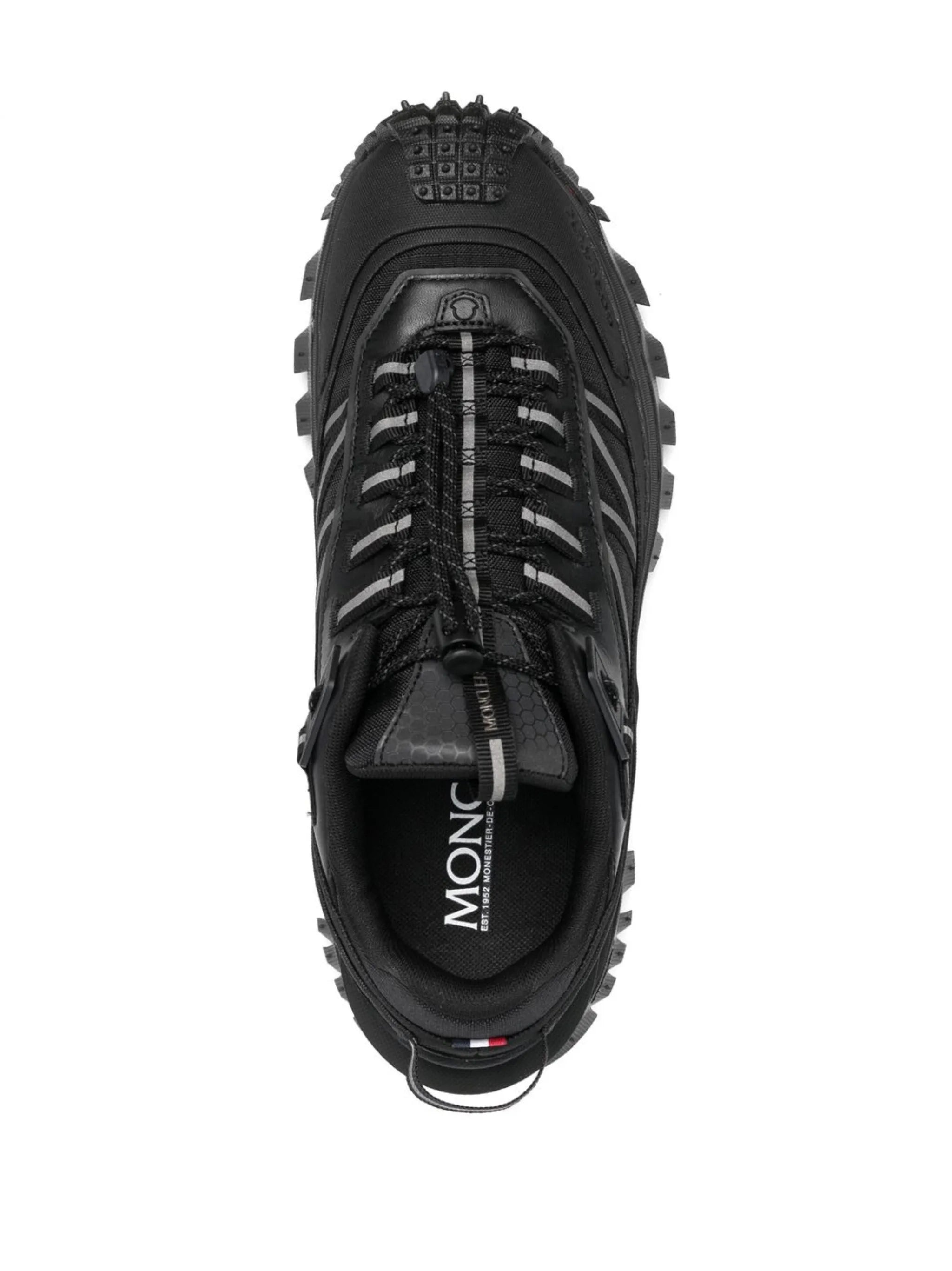 ridged lace-up sneakers