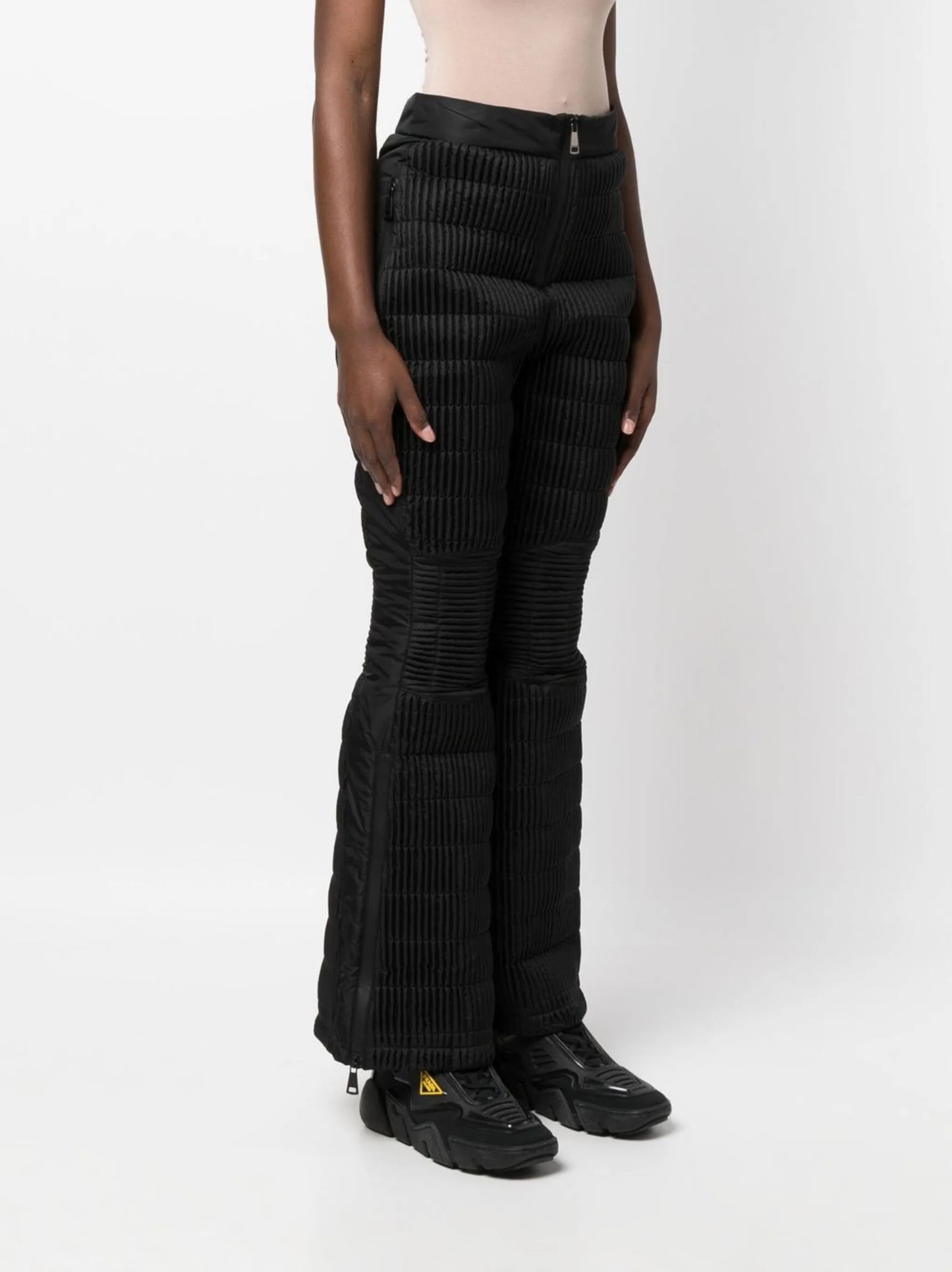 high-waisted padded ski trousers