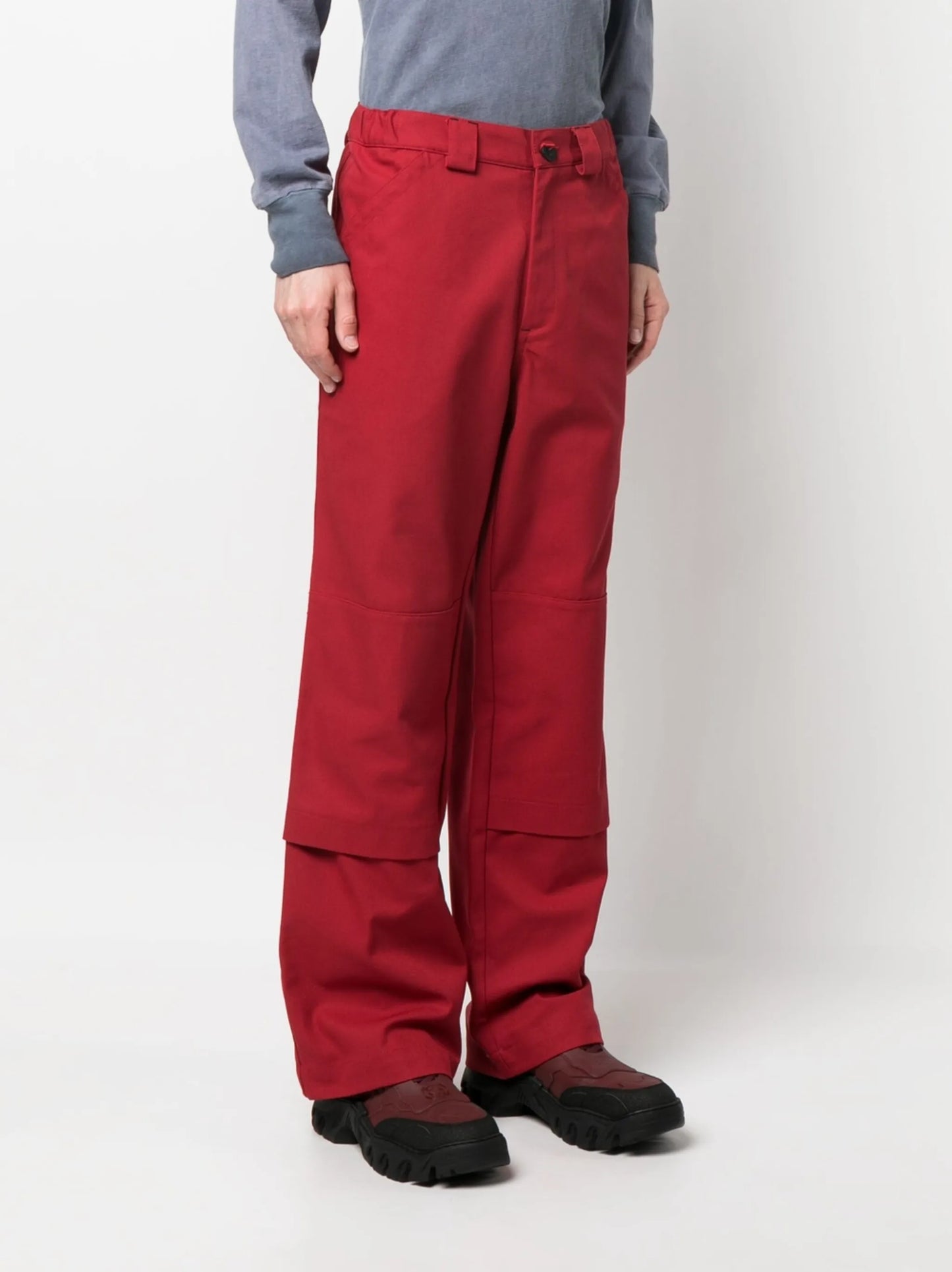 panel-design lose-fit trousers