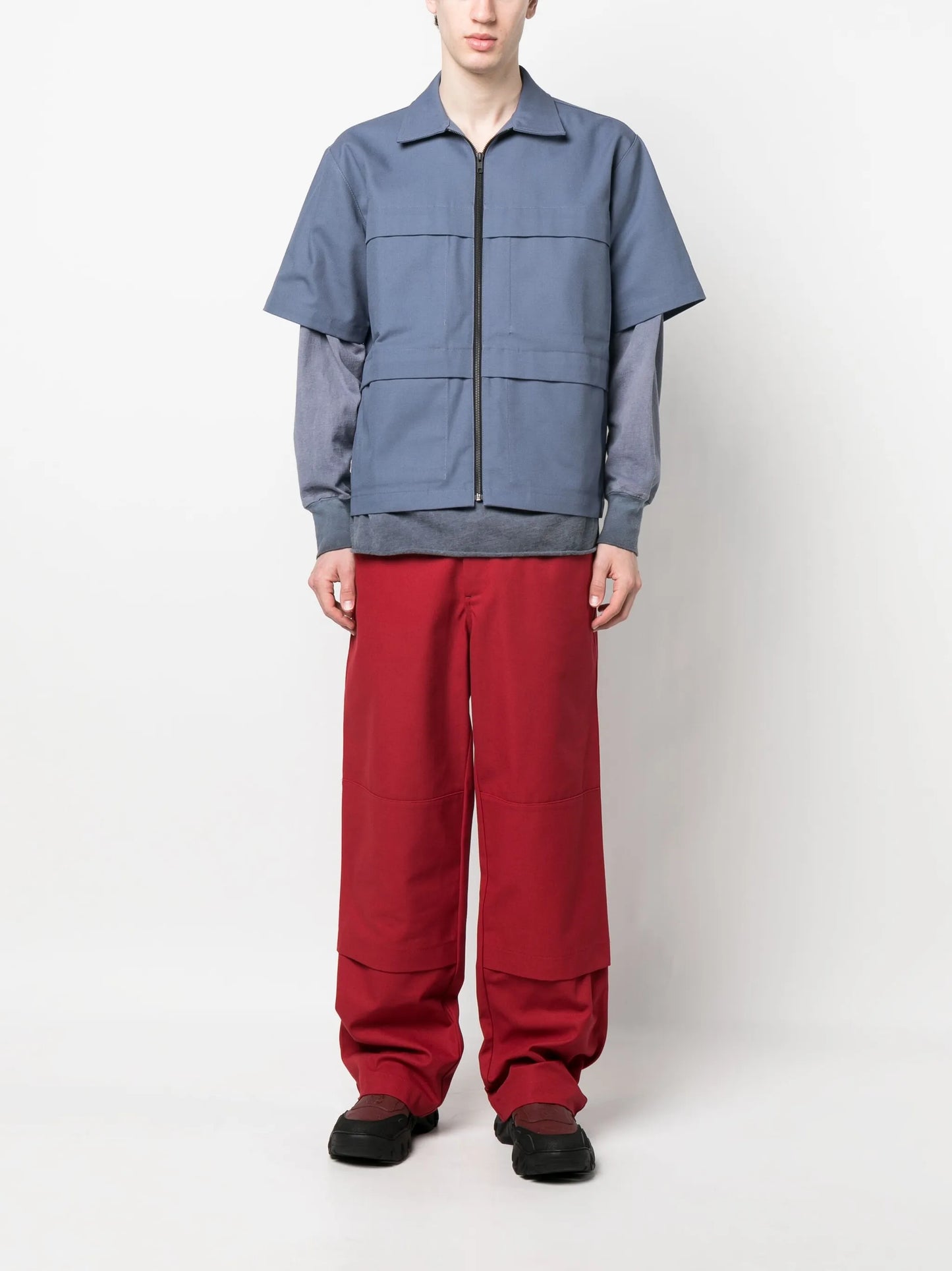 panel-design lose-fit trousers