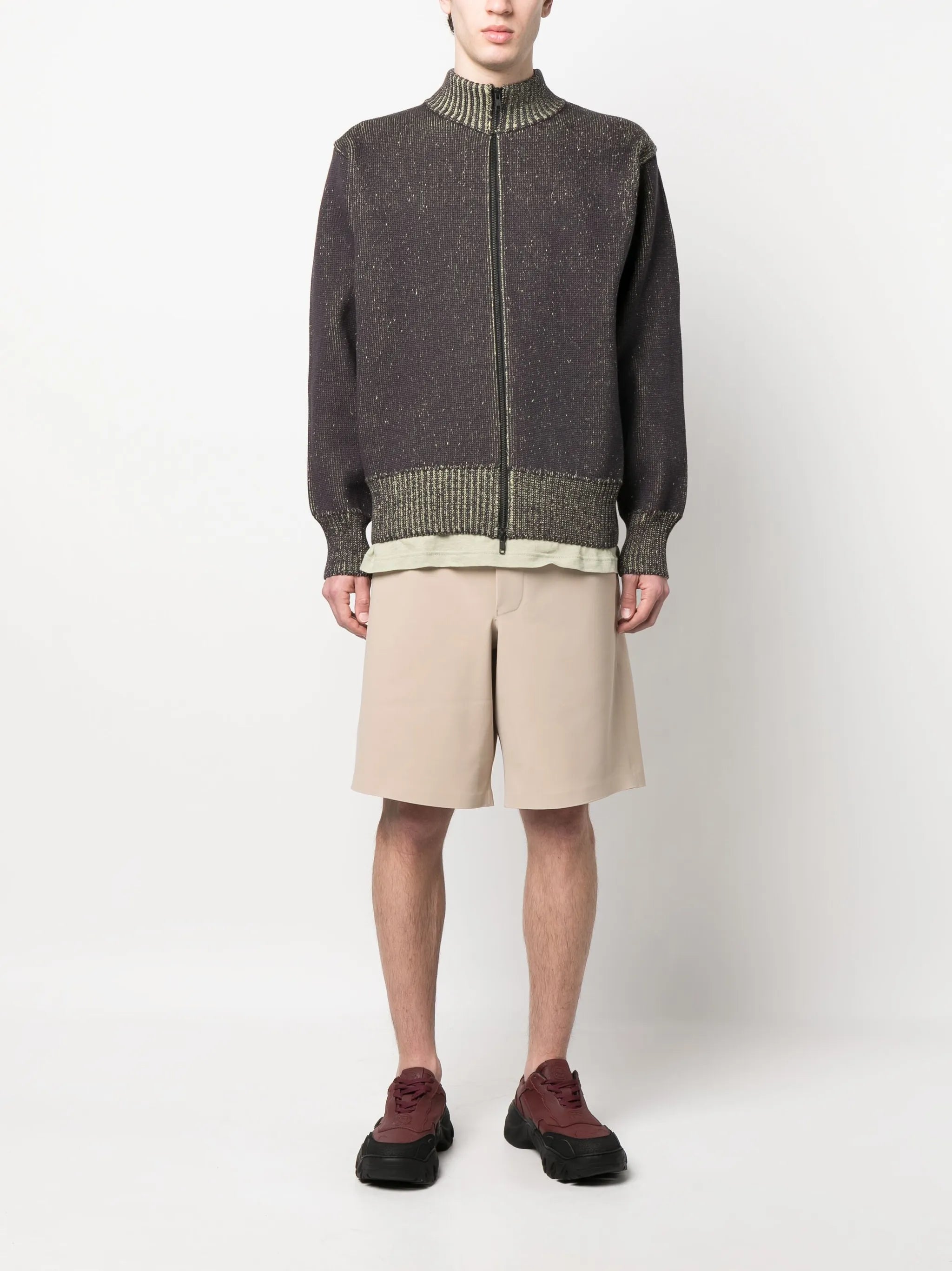 elasticated-waistband shorts