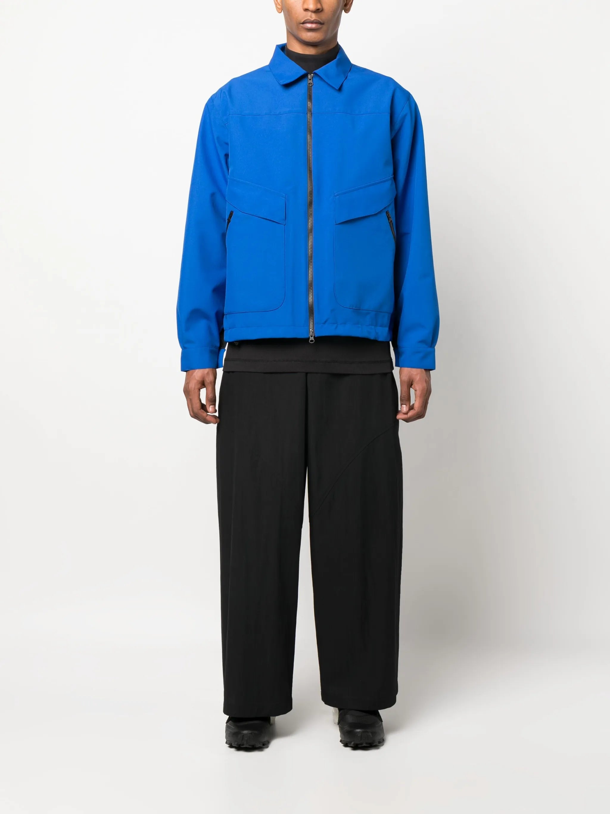 zip-up shirt jacket