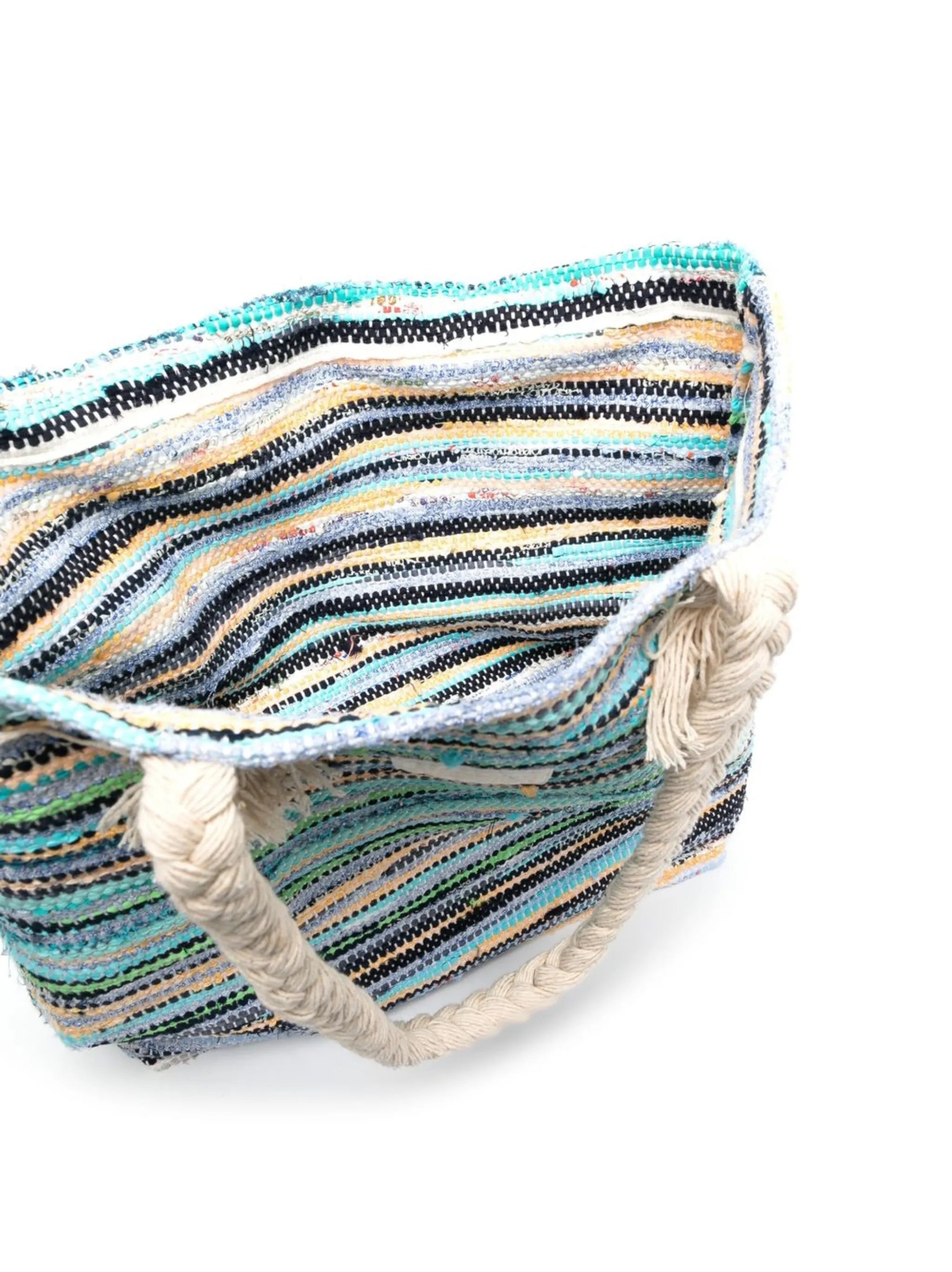woven rope-detail tote
