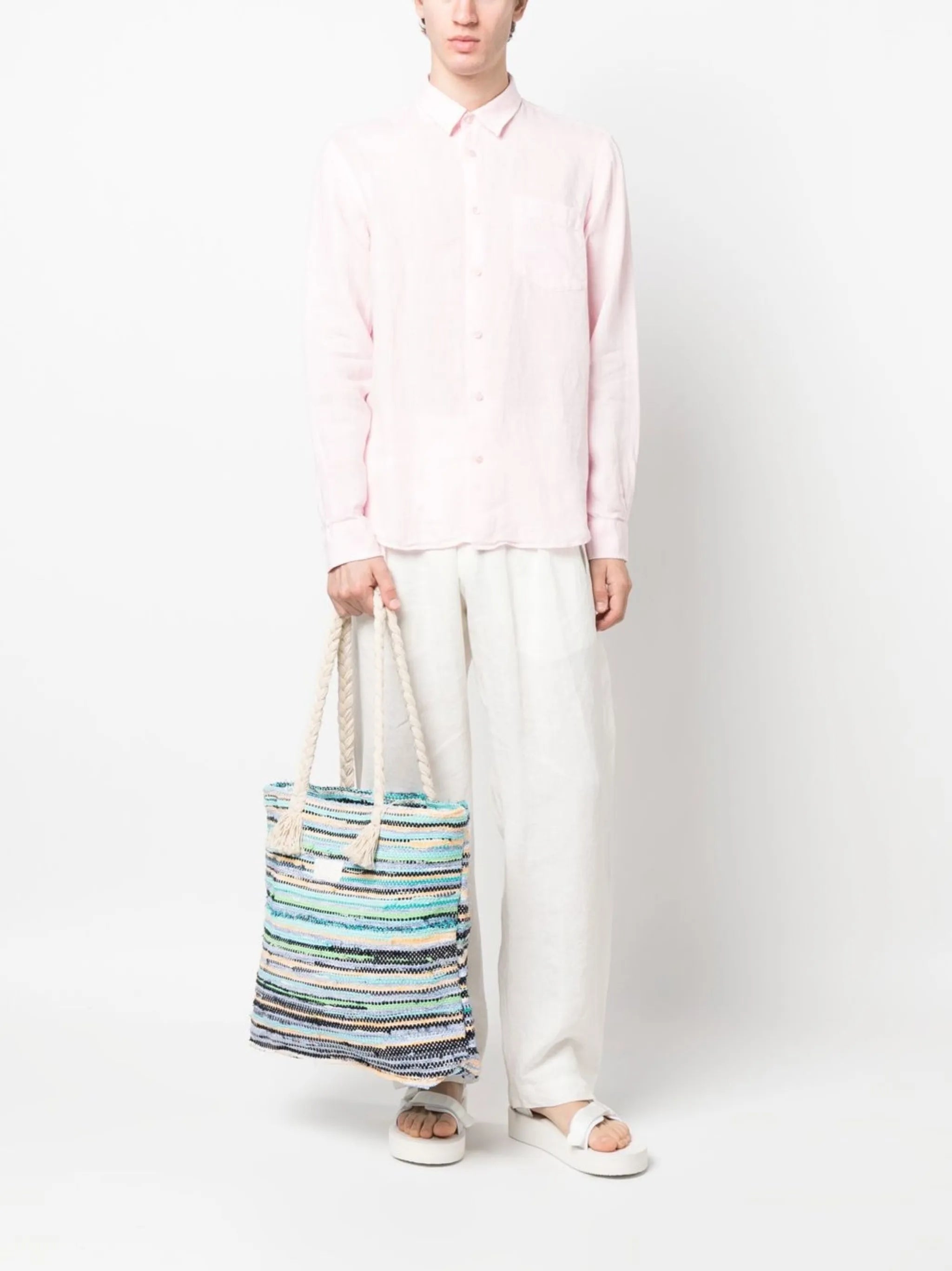 woven rope-detail tote