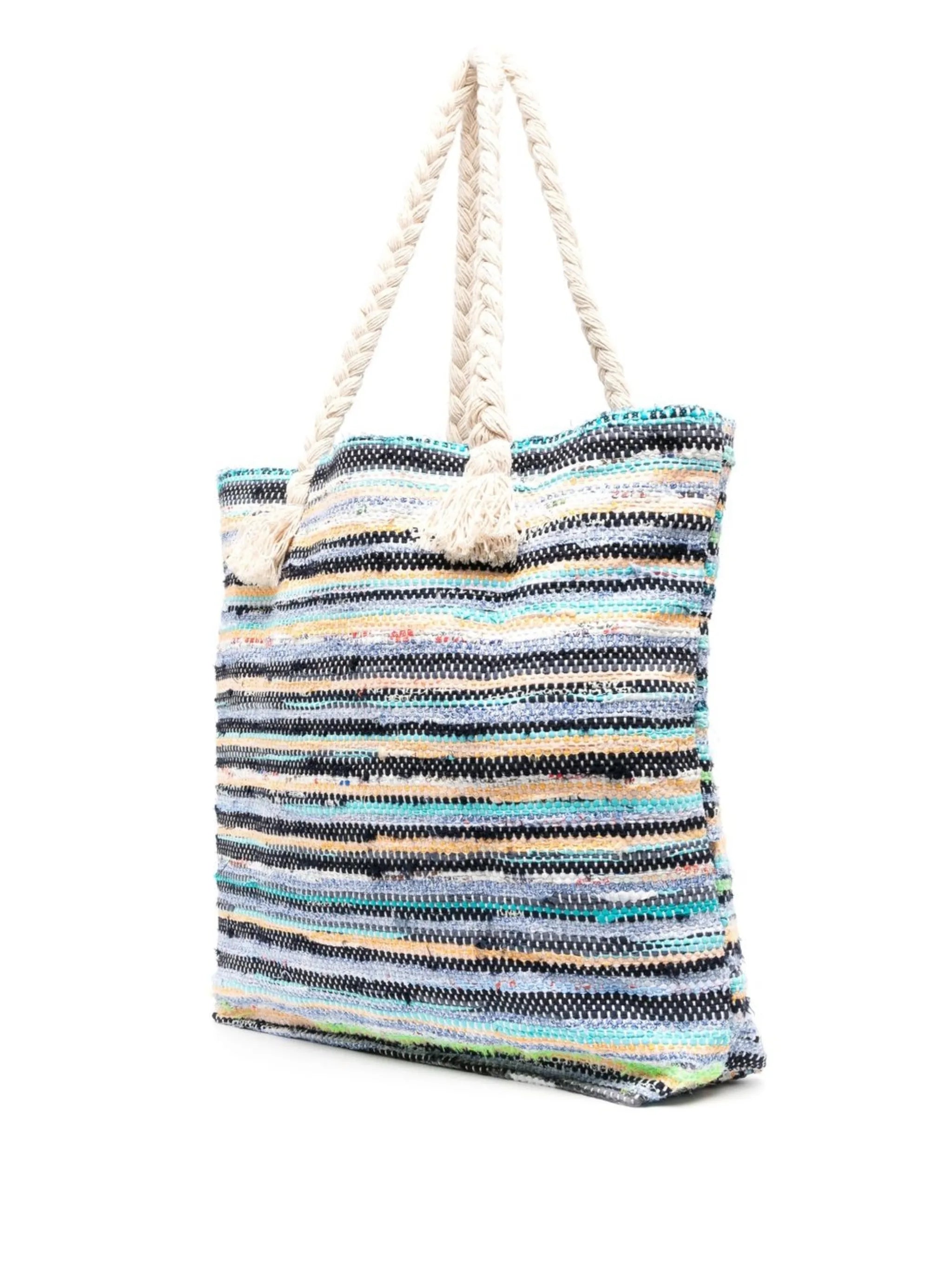 woven rope-detail tote