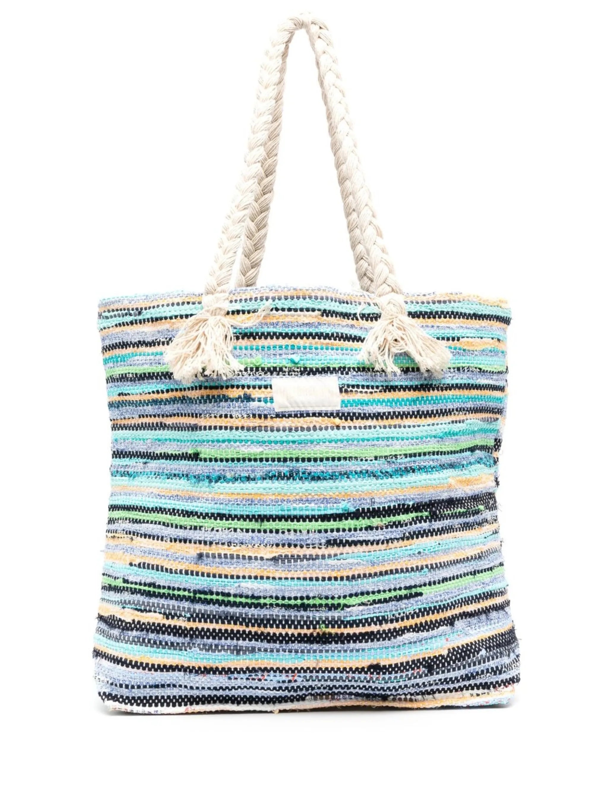 woven rope-detail tote