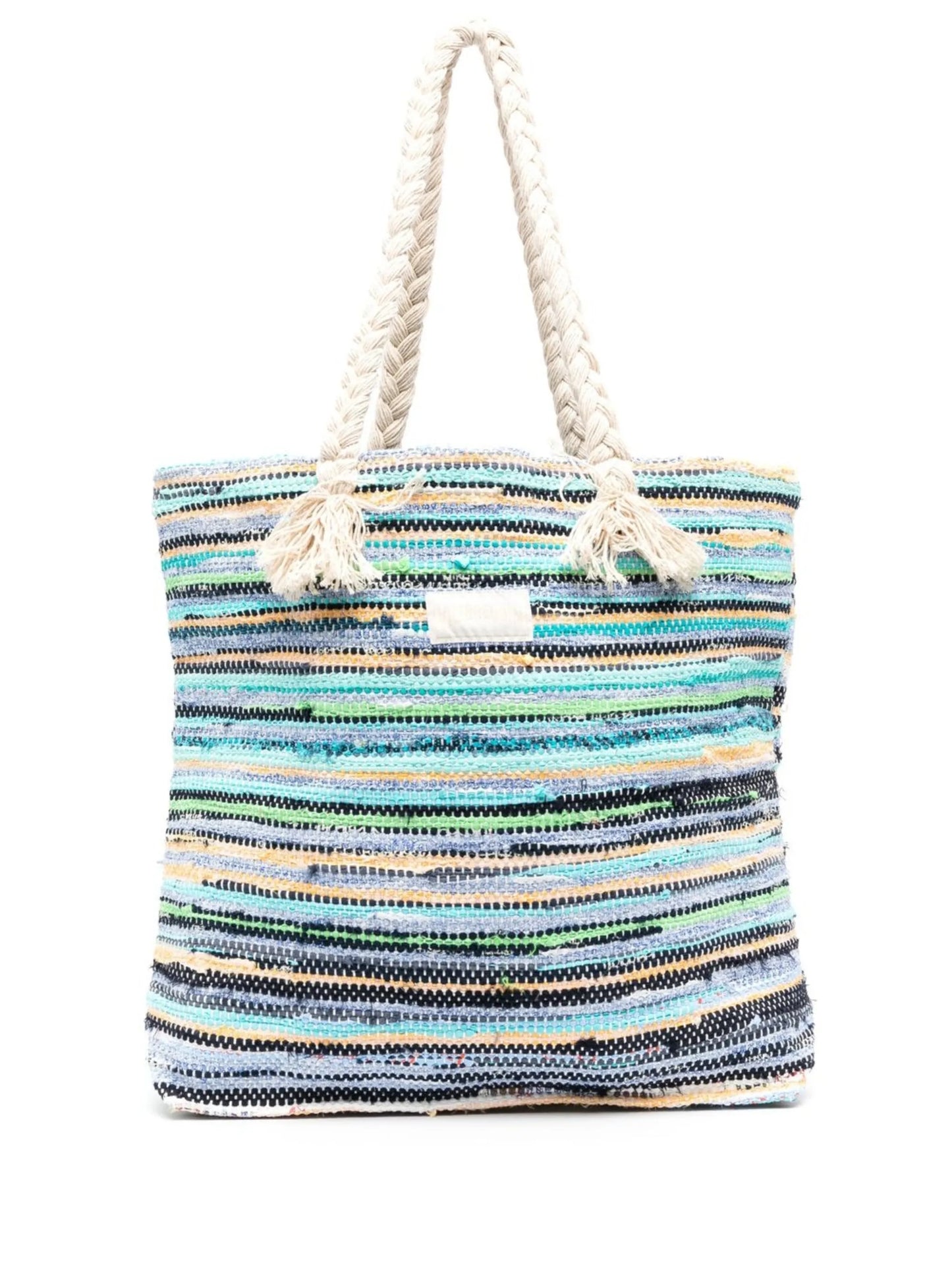 woven rope-detail tote