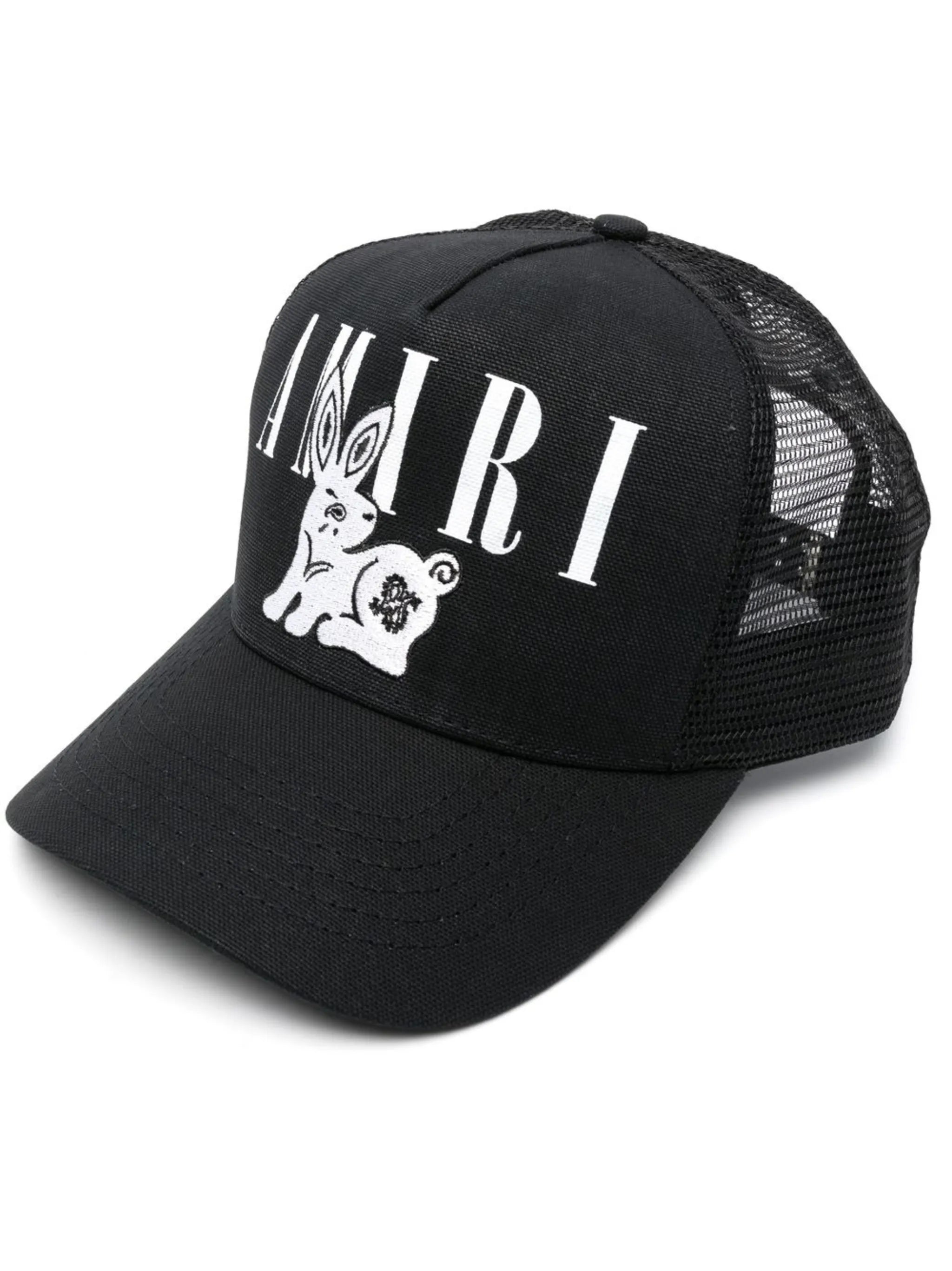 logo-print trucker cap