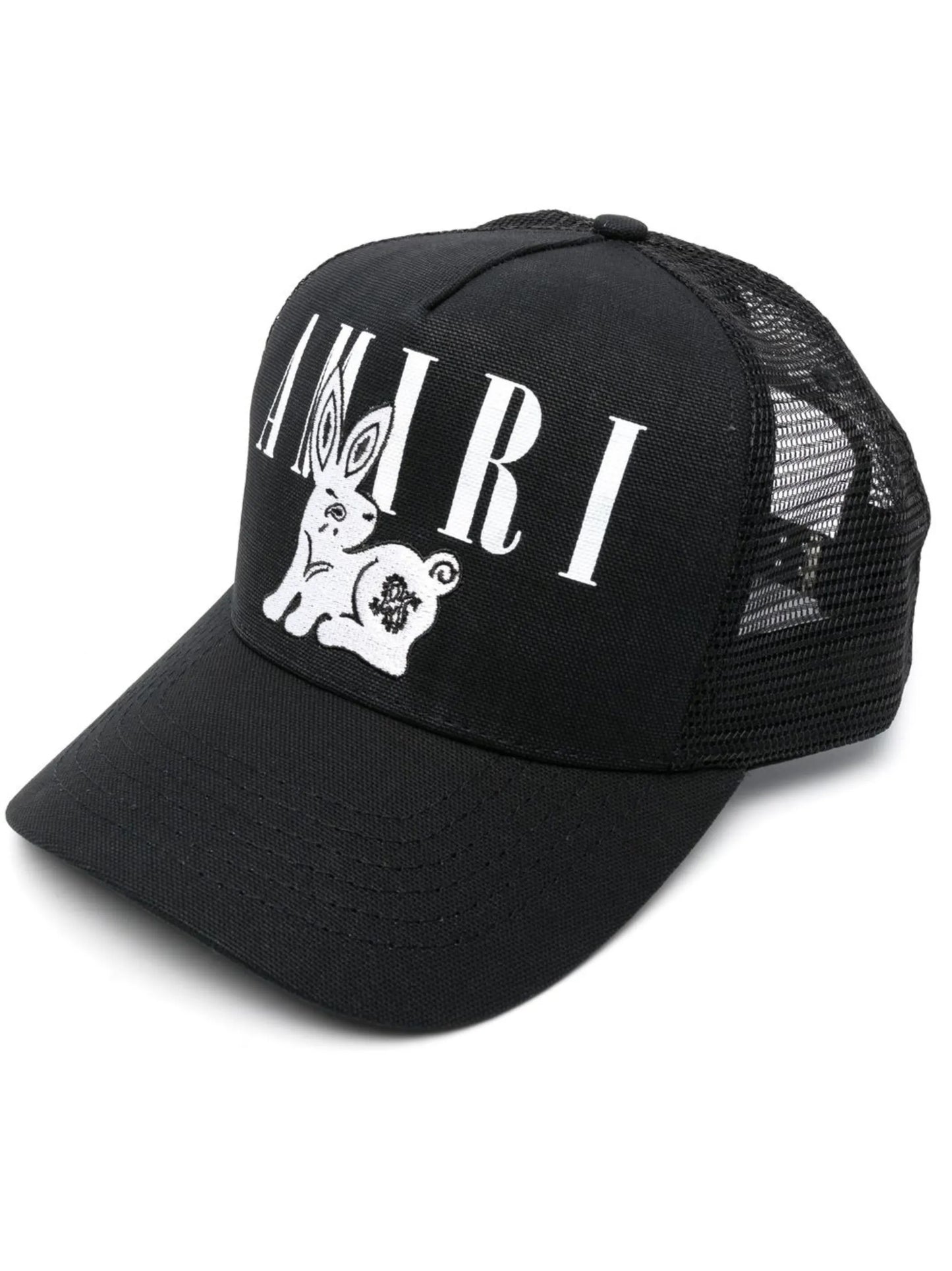 logo-print trucker cap