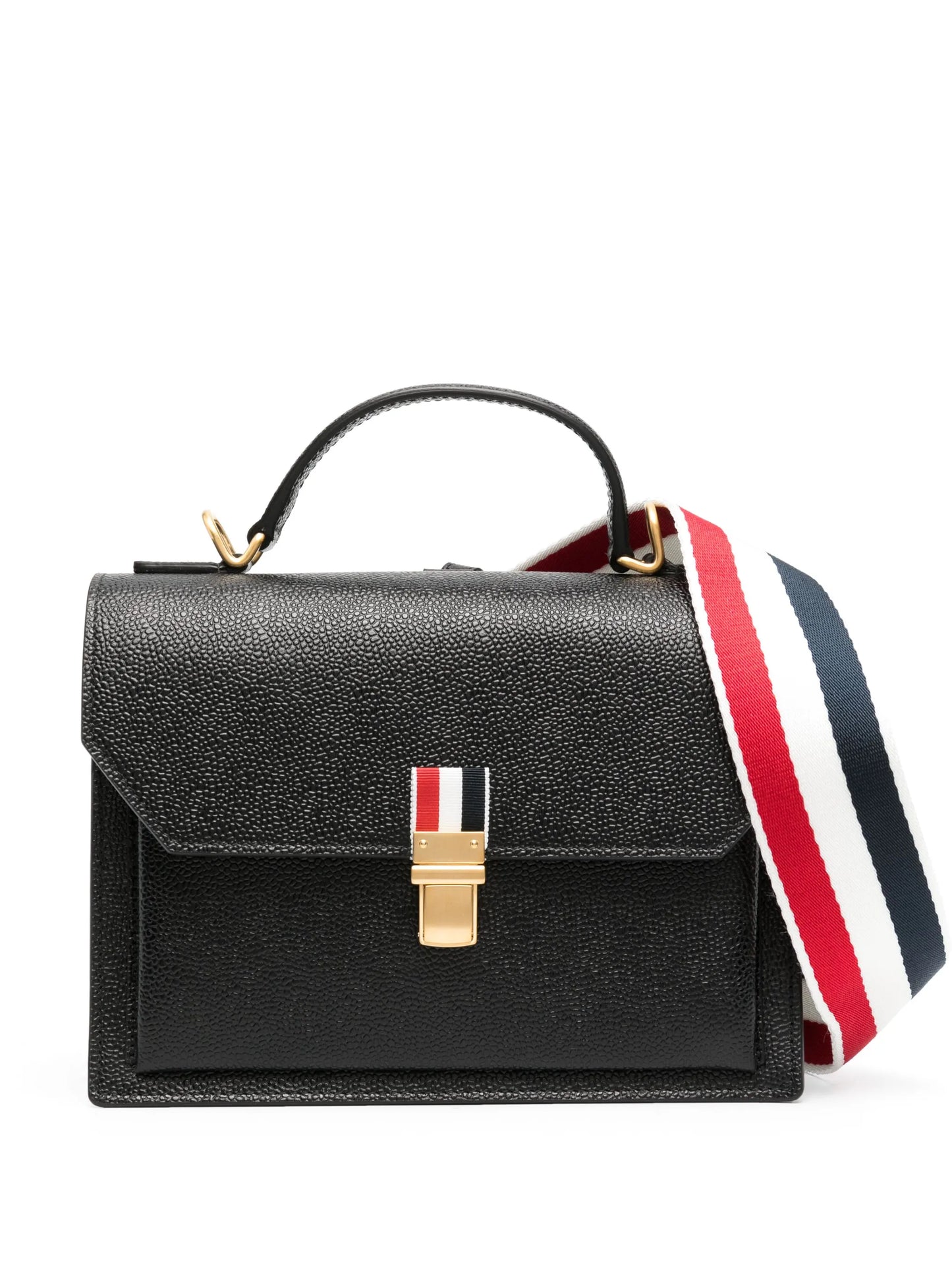 pebble grain-leather school bag
