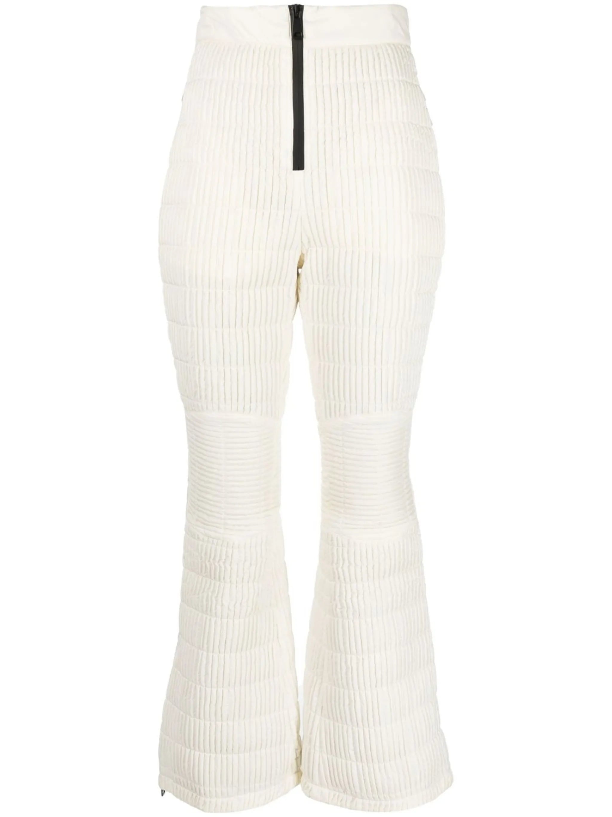 high-waisted padded ski trousers